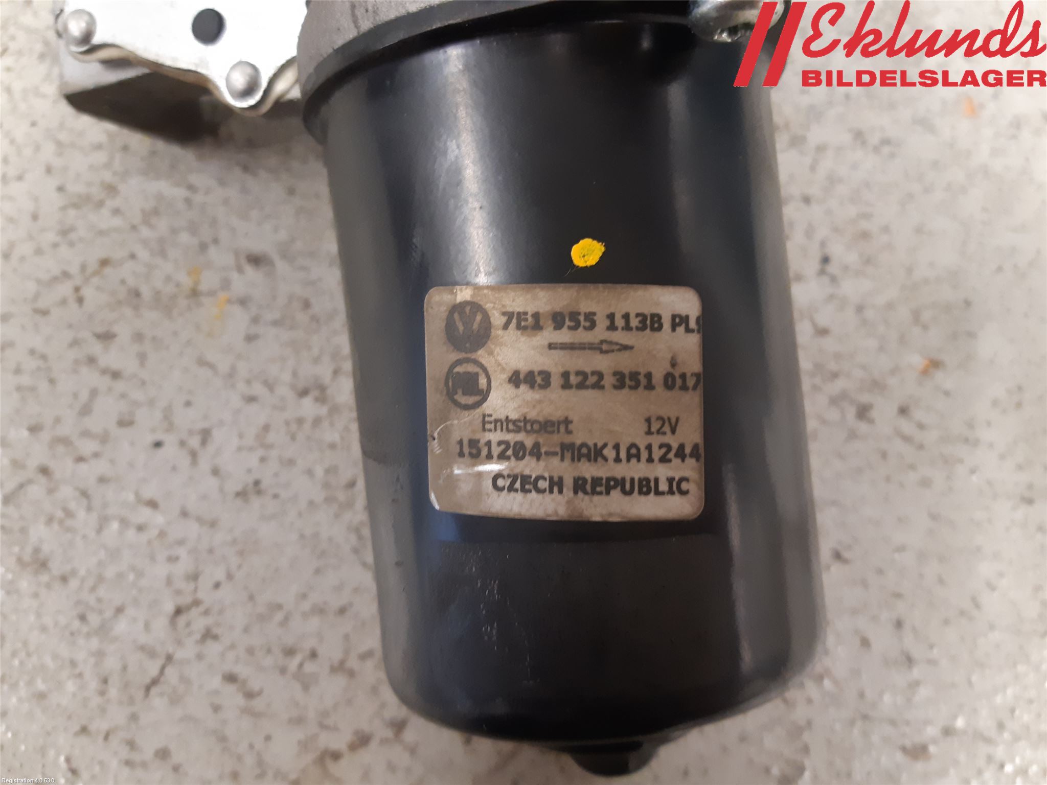 Volkswagen VW TRANSP/CARAVELLE (T6) 16-22 Torkarmotor Vindruta