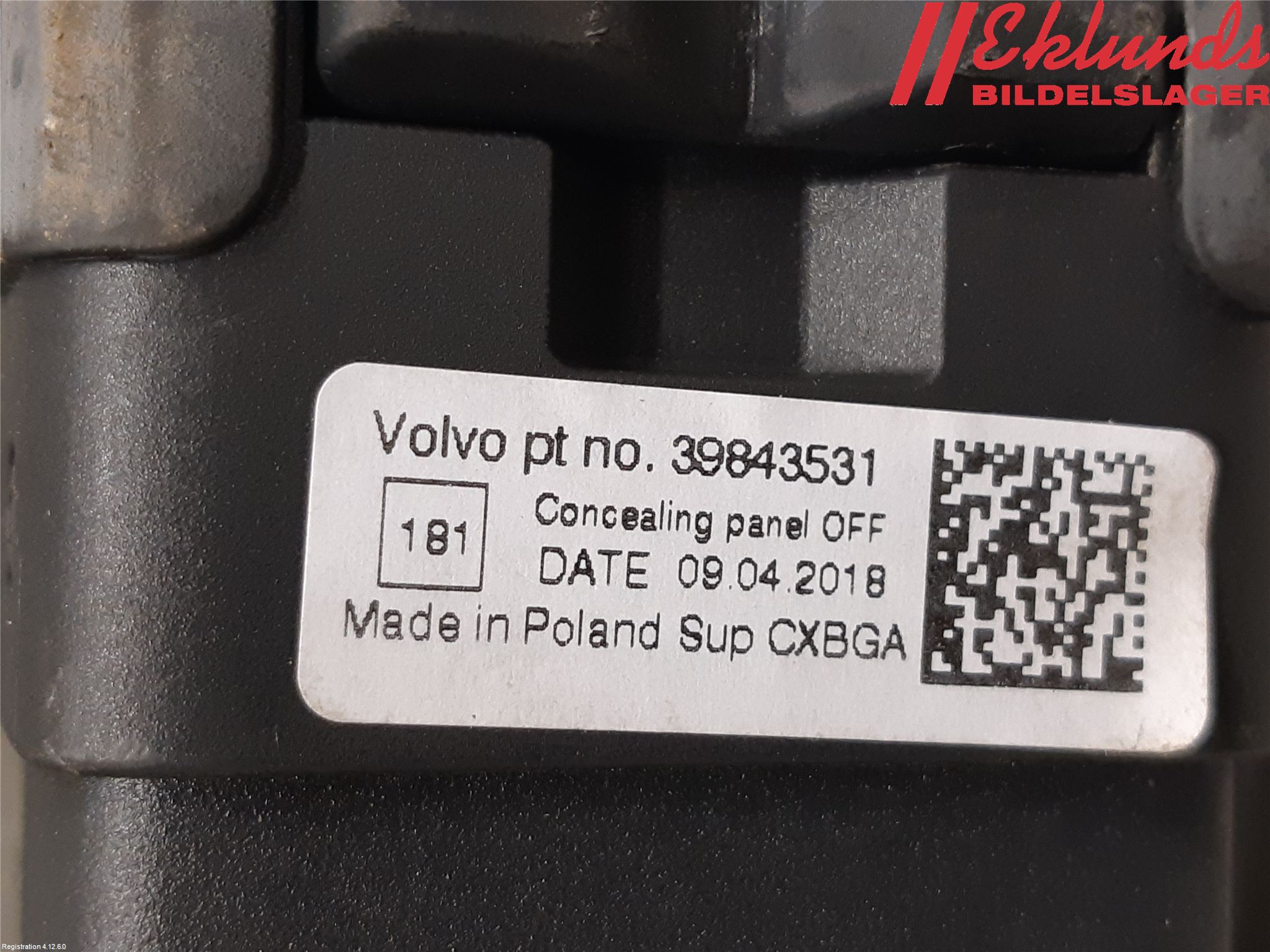 Volvo V60 CROSS COUNTRY 16-18 Insynskydd