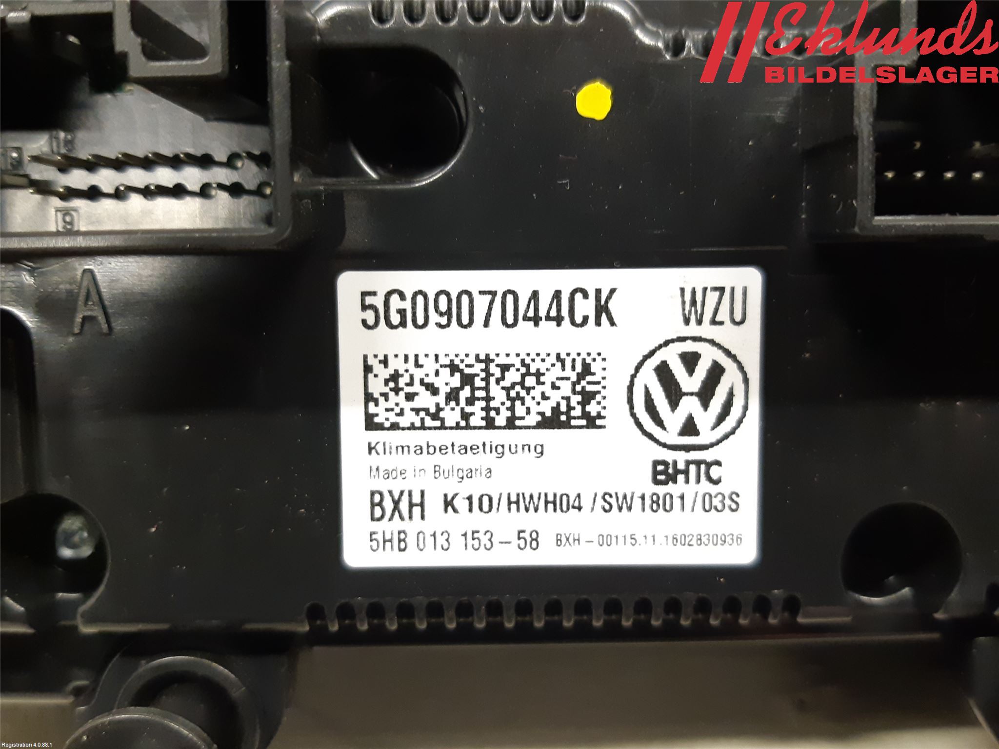 Volkswagen VW PASSAT 15-19 Ac Styrenhet Ac Manöveren