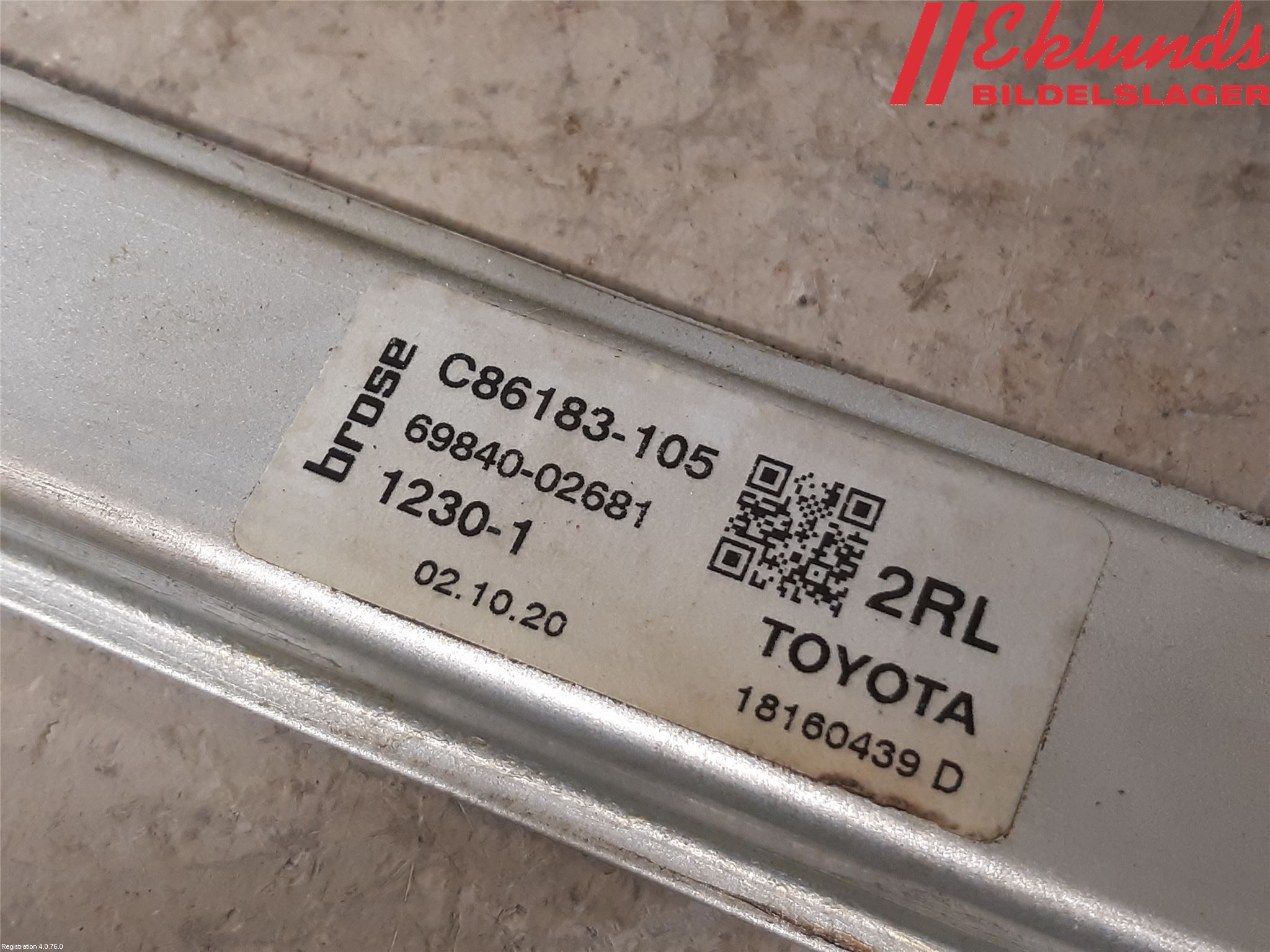 Toyota COROLLA 19- Fönsterhiss El Kompl