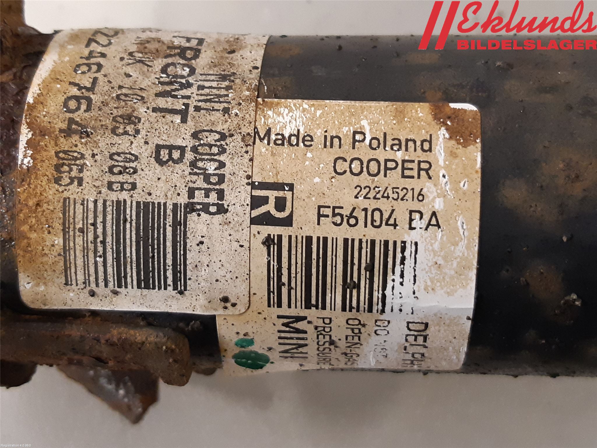 Mini COUPE R56 05-14 Fjäderben Fram Höger