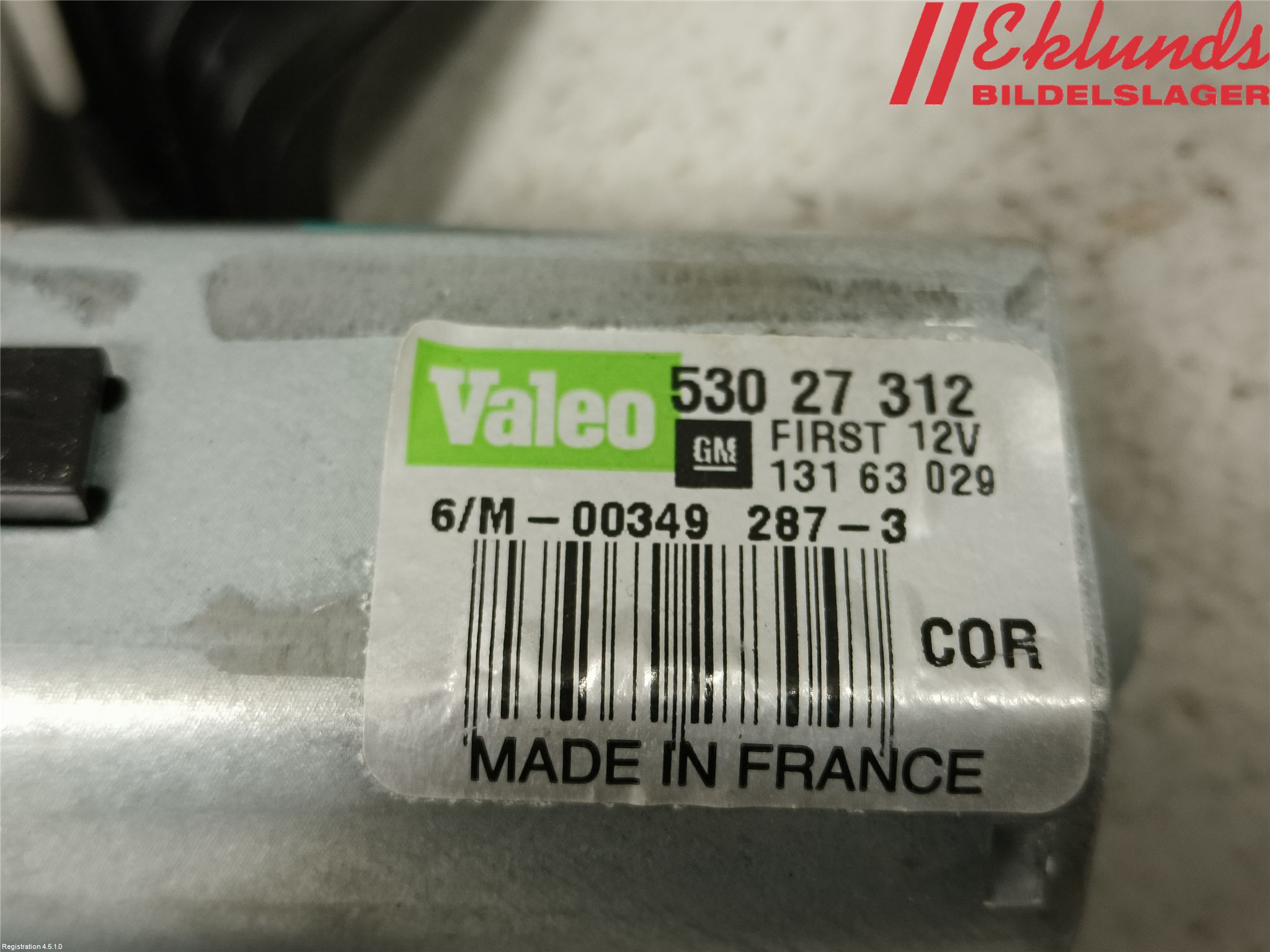 Opel CORSA D 07-14 Torkarmotor Baklucka