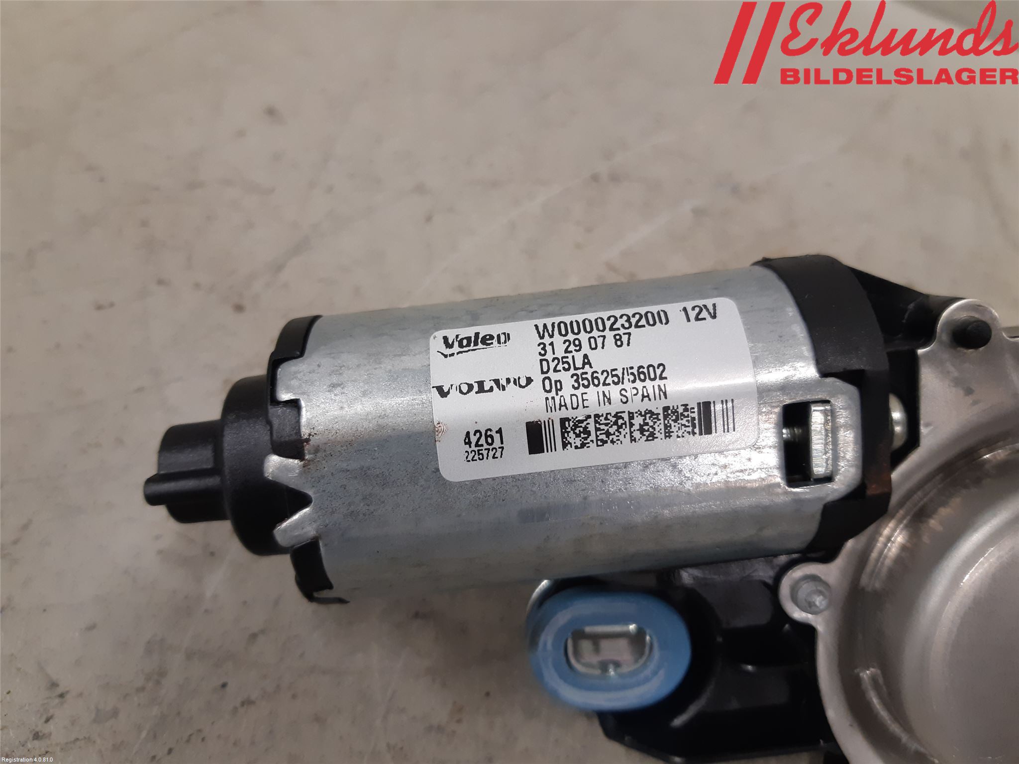 Volvo V70 08-13 Torkarmotor Baklucka