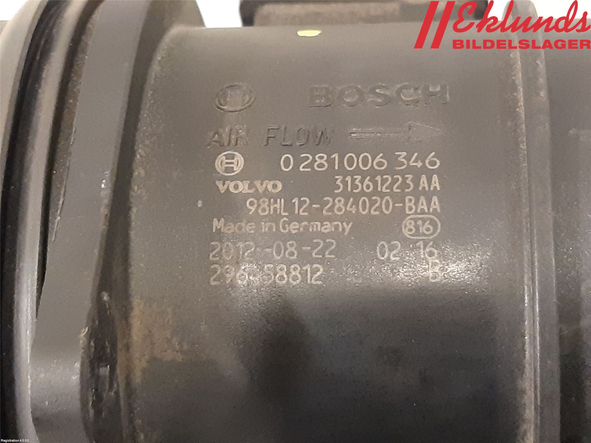 Volvo XC60 09-13 Injluftmassamätare