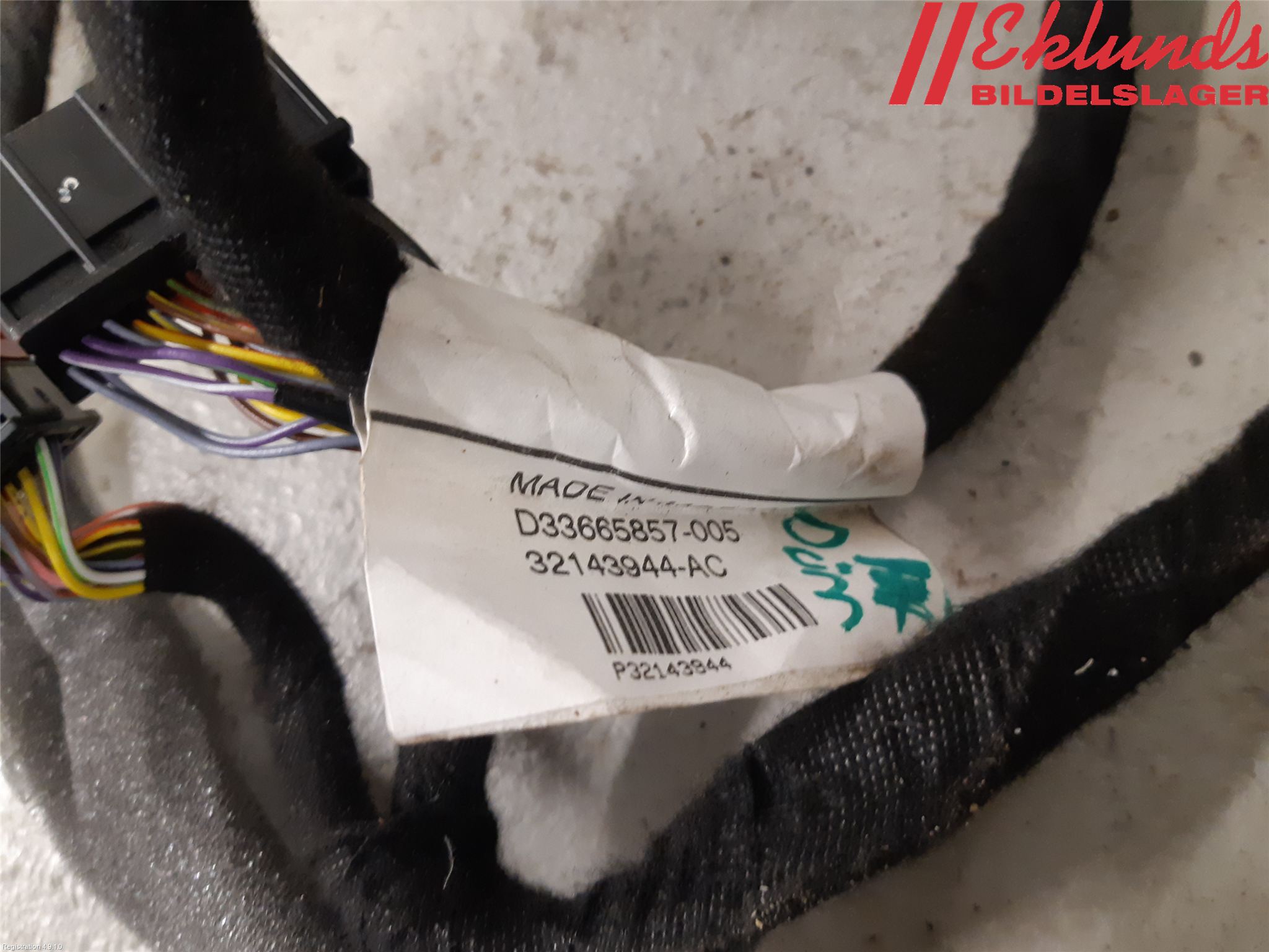 Volvo V60 19- Kabelhärva