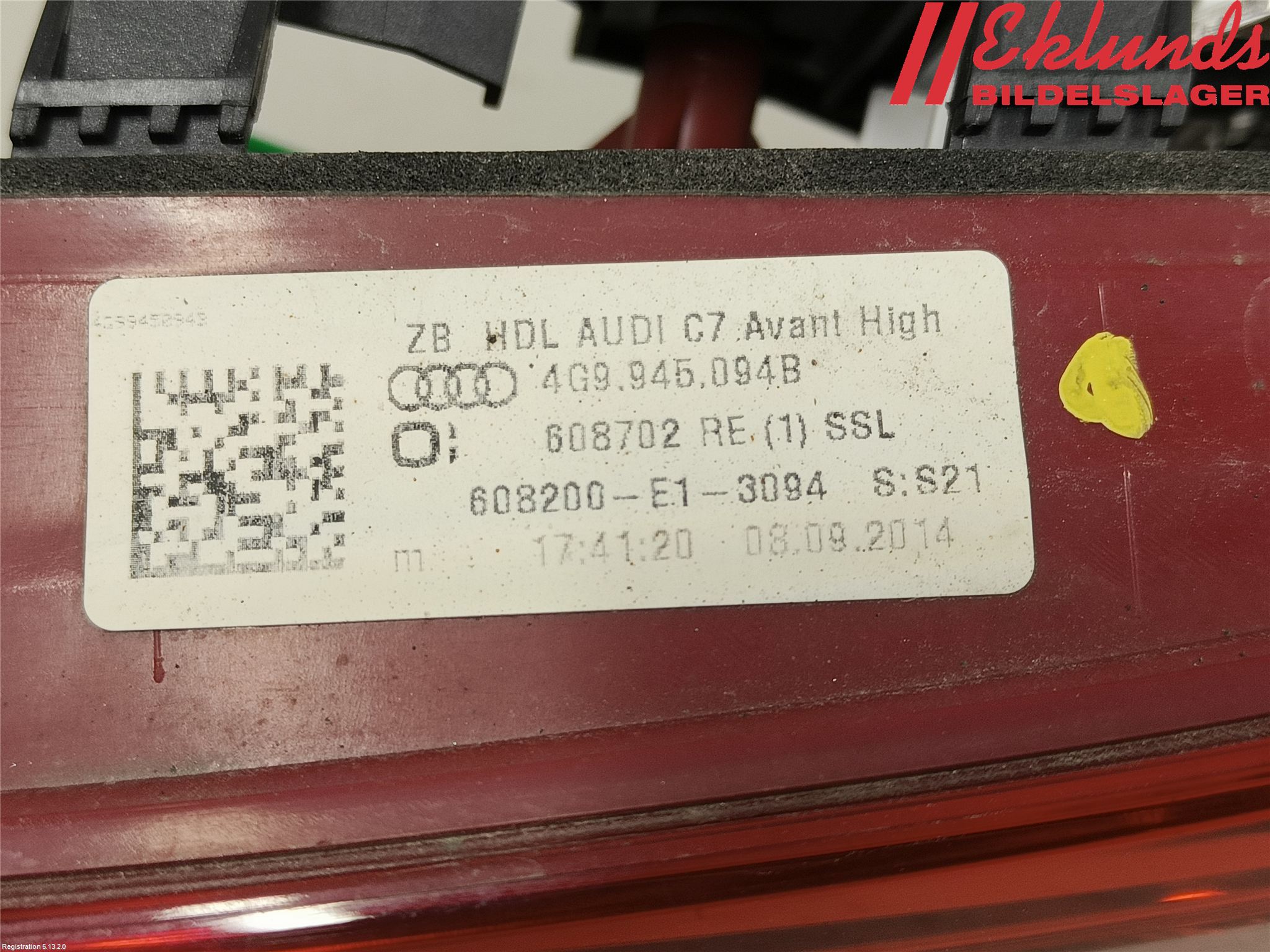 Audi A6 ALLROAD 12-18 Bakljus Lucka Hö
