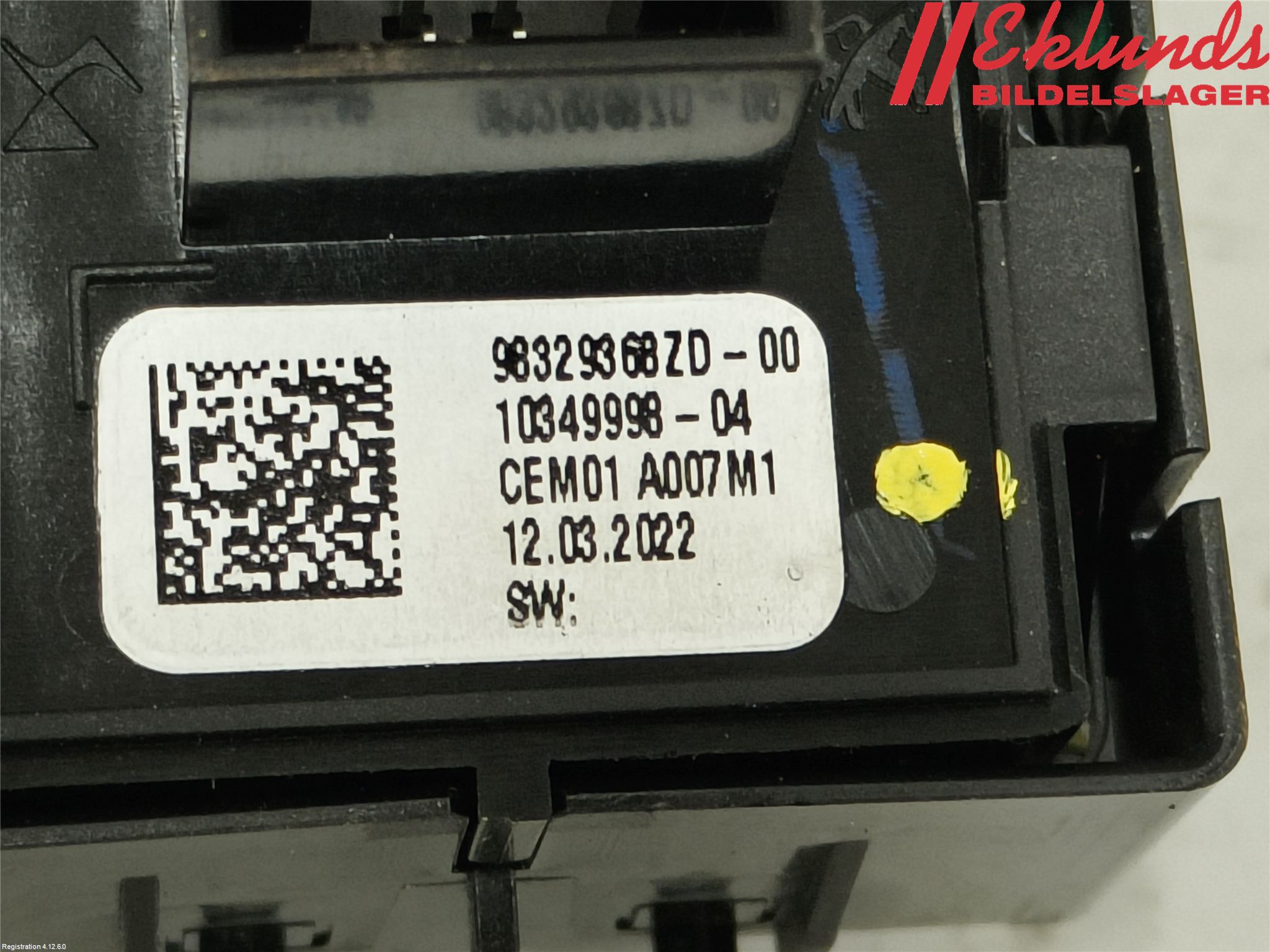 Peugeot PARTNER/E-PARTNER 19- Strömställare Elhiss