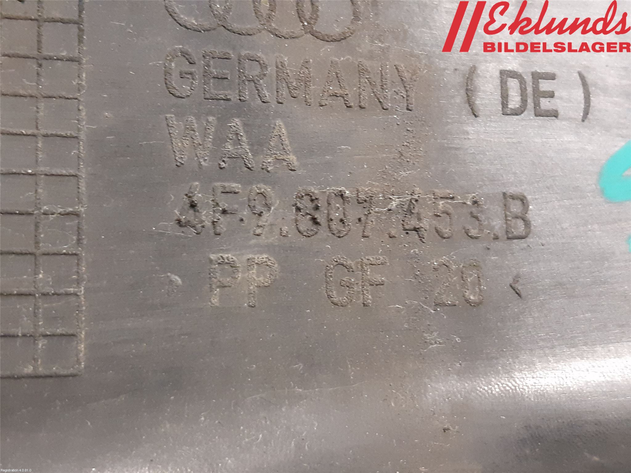 Audi A6/S6     05-11 Stötfångarfäste Bak Vä