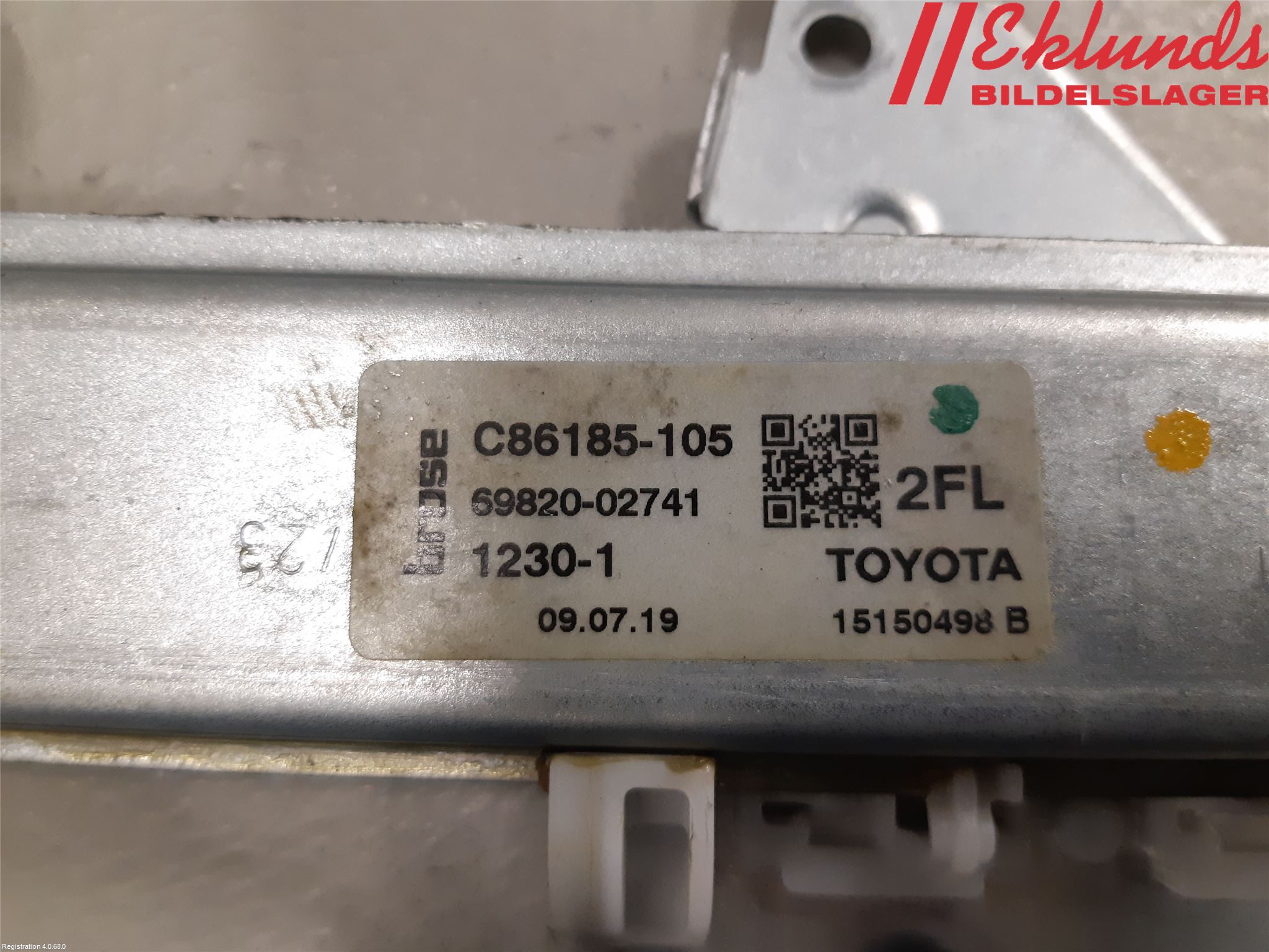 Toyota COROLLA 19- Fönsterhiss El Kompl