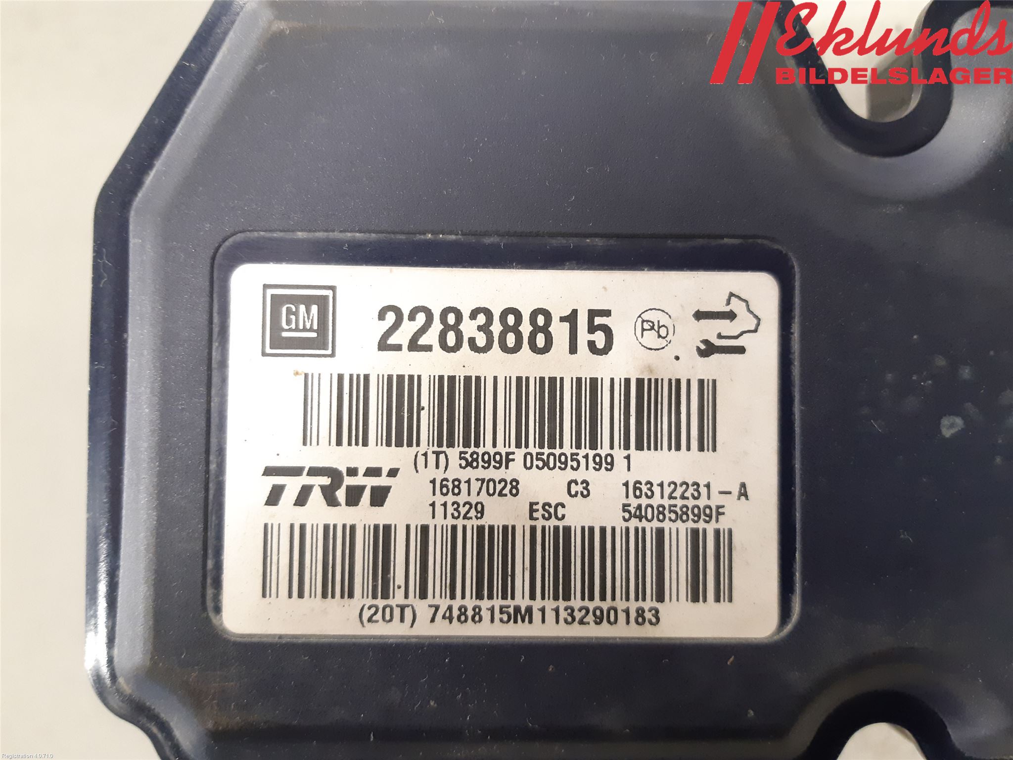 Opel INSIGNIA 09-16 Abs Hydraulaggregat