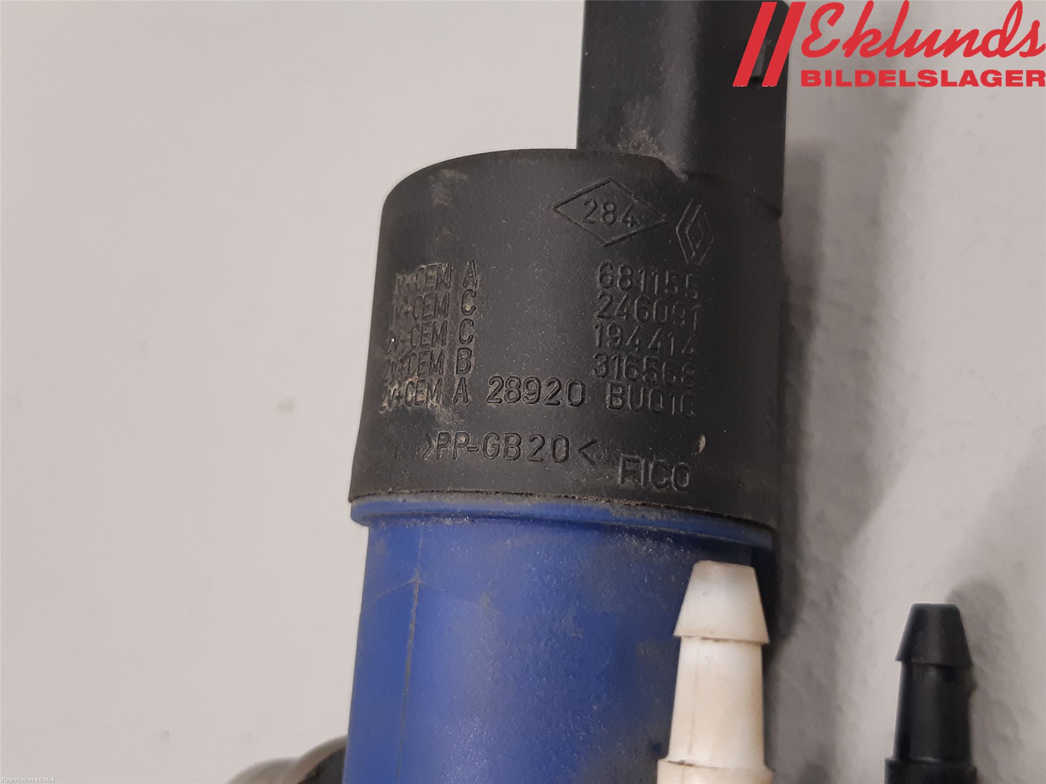 Renault CLIO III  09-12 Spolarpump Högtryck