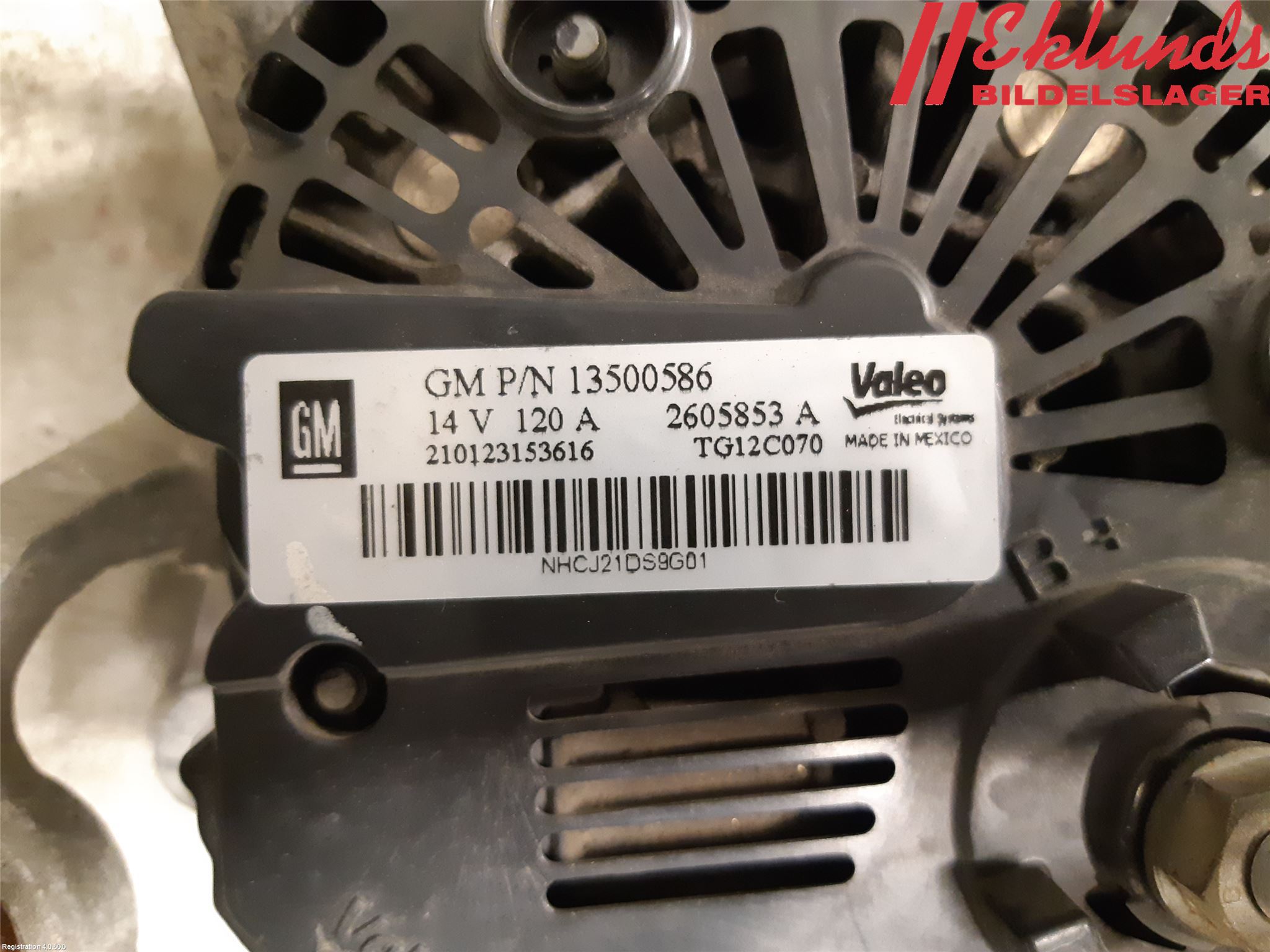 Opel ASTRA J 10-15 Generator