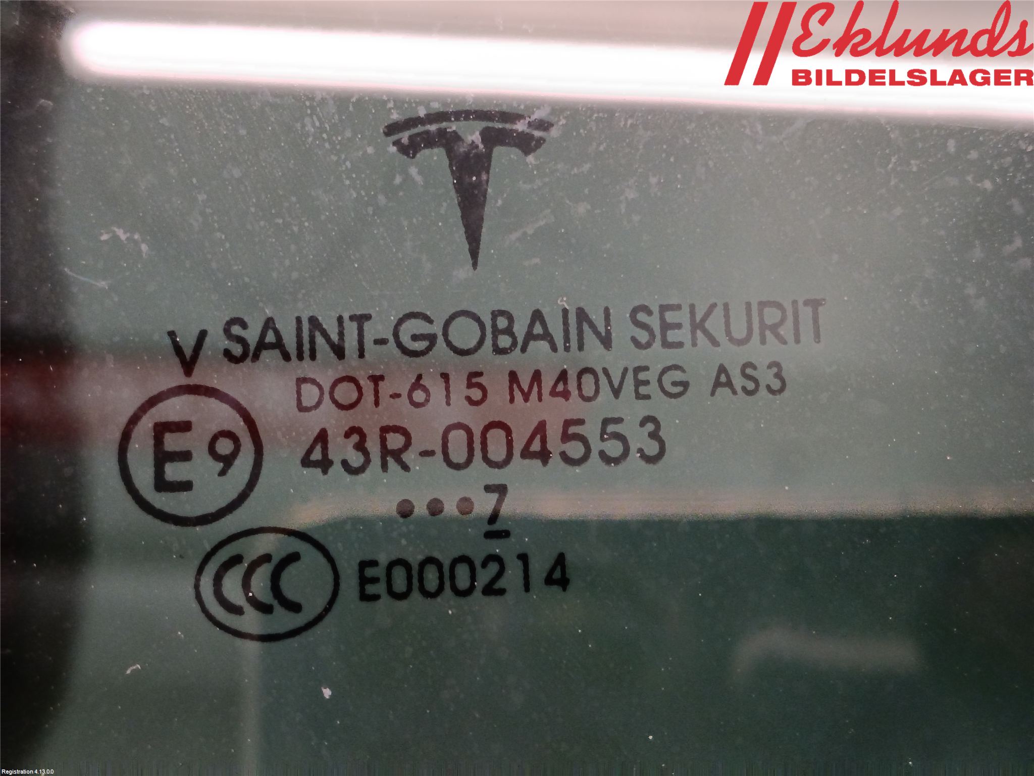 Tesla MODEL X 16- Dörruta Bak Vänster