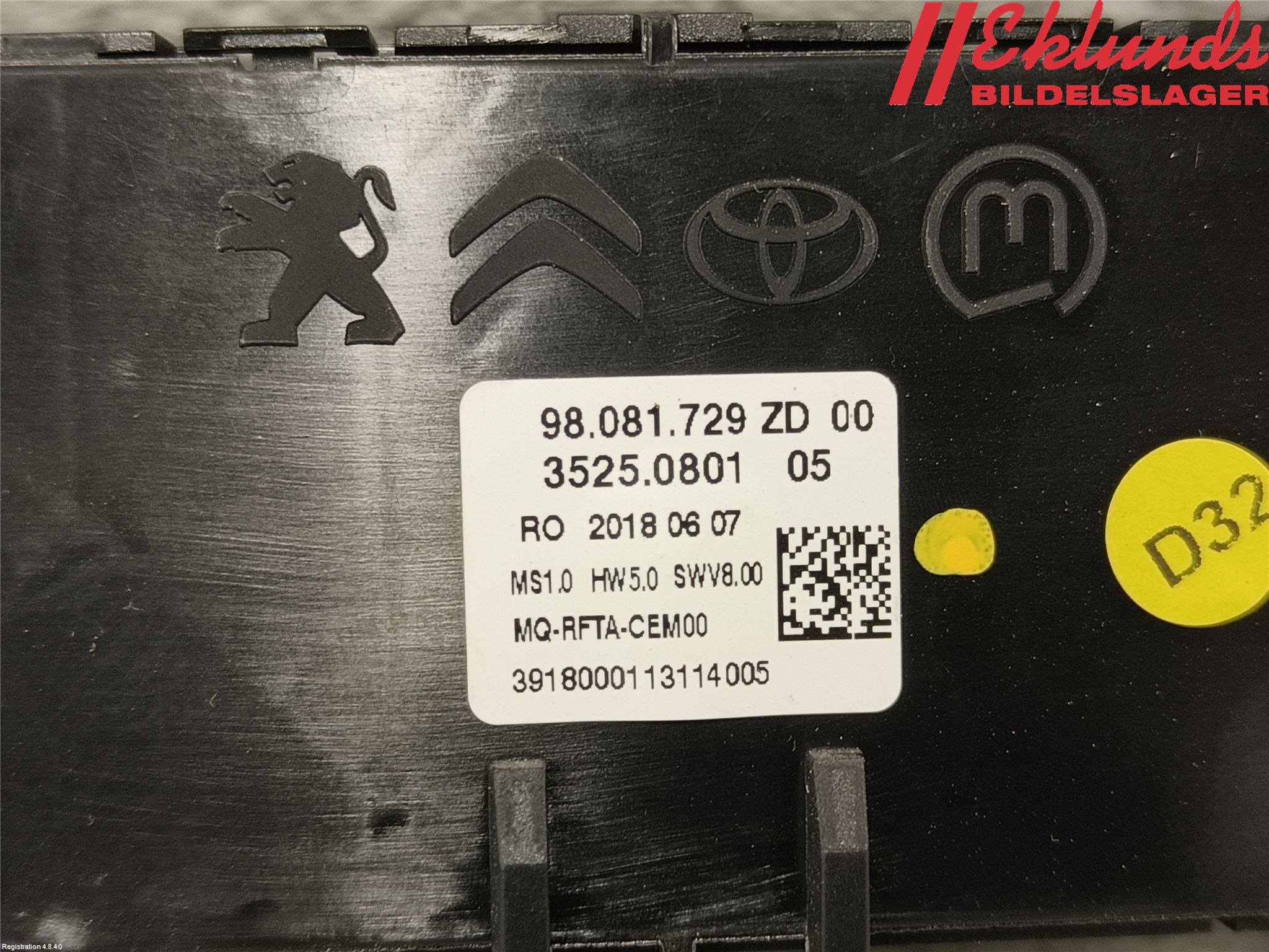 Peugeot EXPERT/E-EXPERT 17- Ac Styrenhet Ac Manöveren