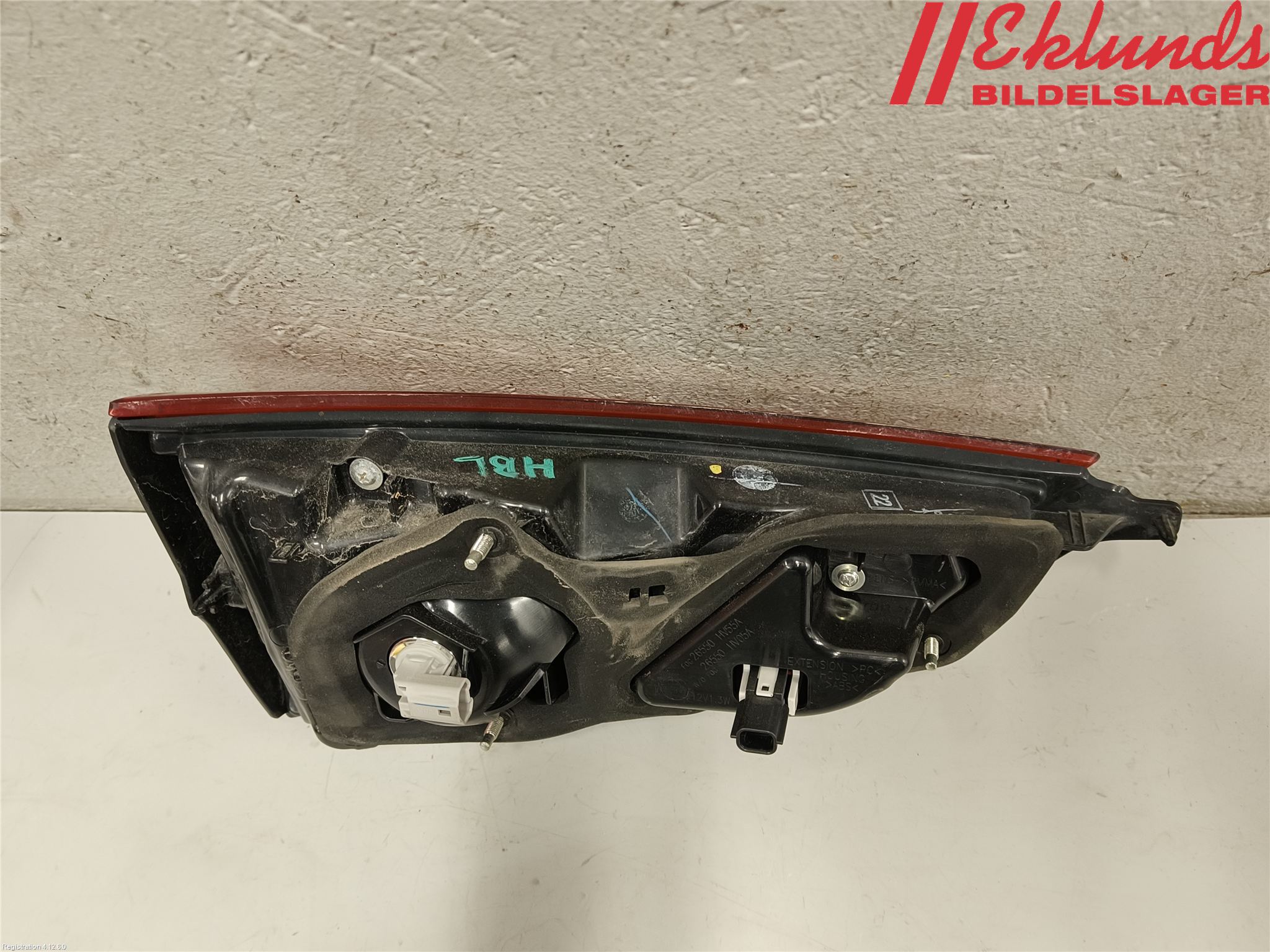 Nissan QASHQAI 17-21 Bakljus Lucka Hö