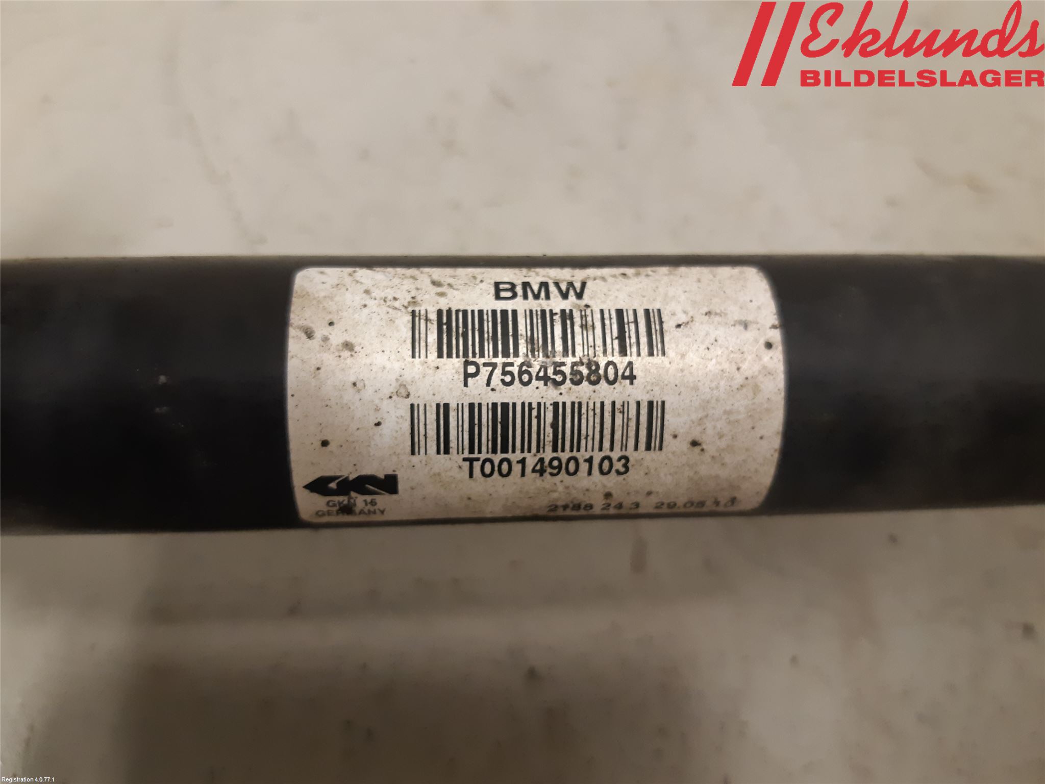 BMW X6 E71/E72   08-14 Drivaxel Bak Höger