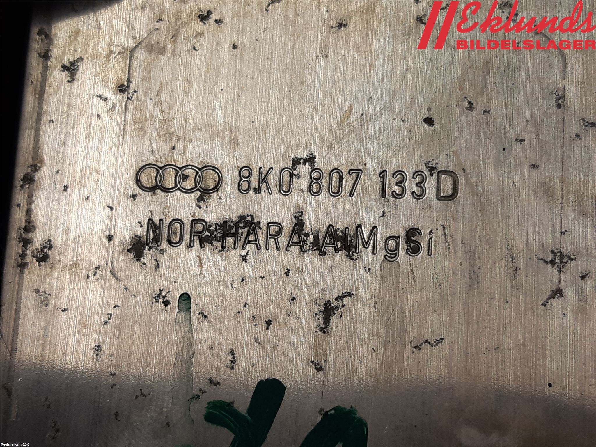 Audi A4/S4 08-11 Stötfångarbärjärn Fram