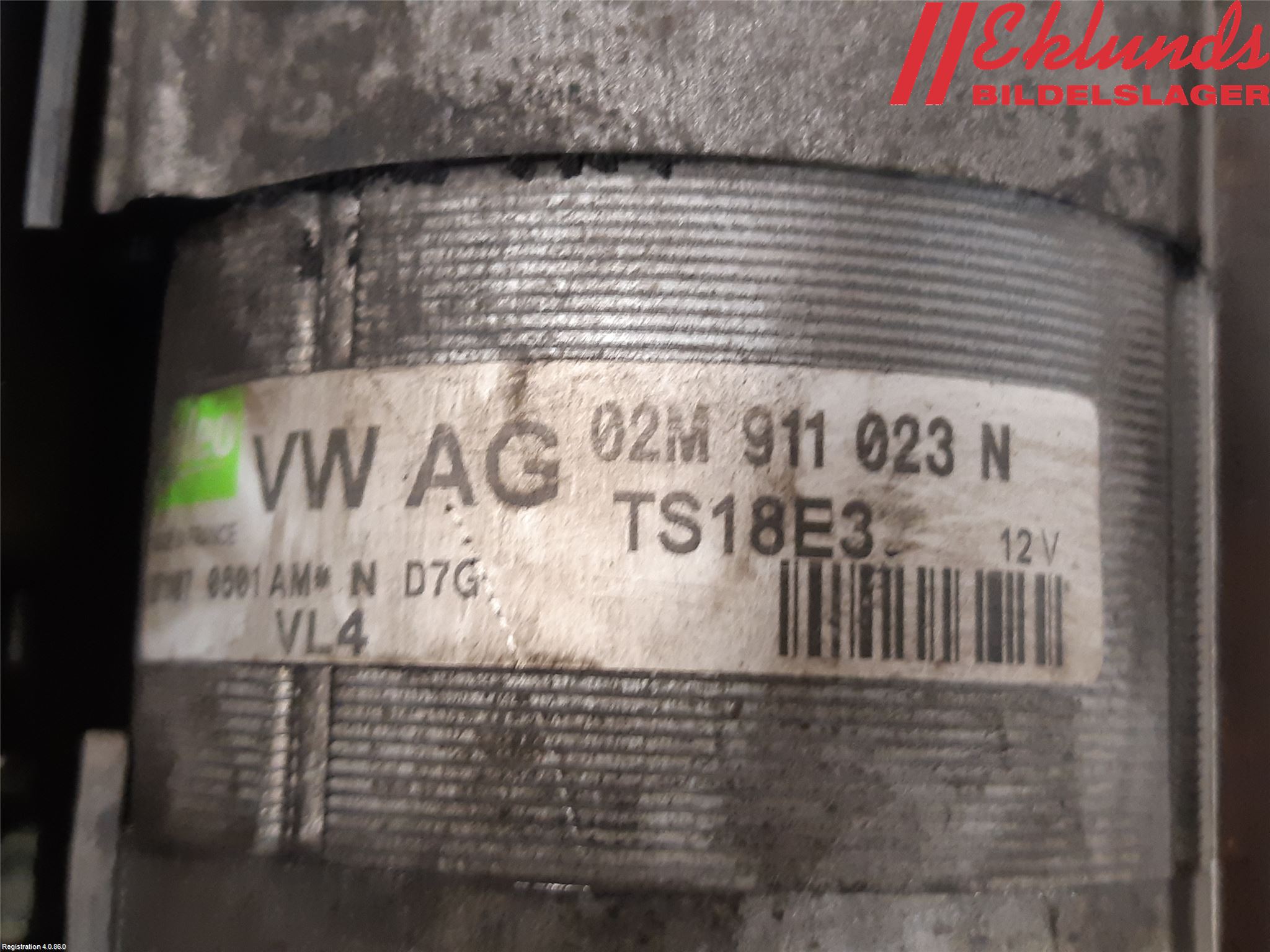 Audi A3/S3 05-13 Startmotor Diesel