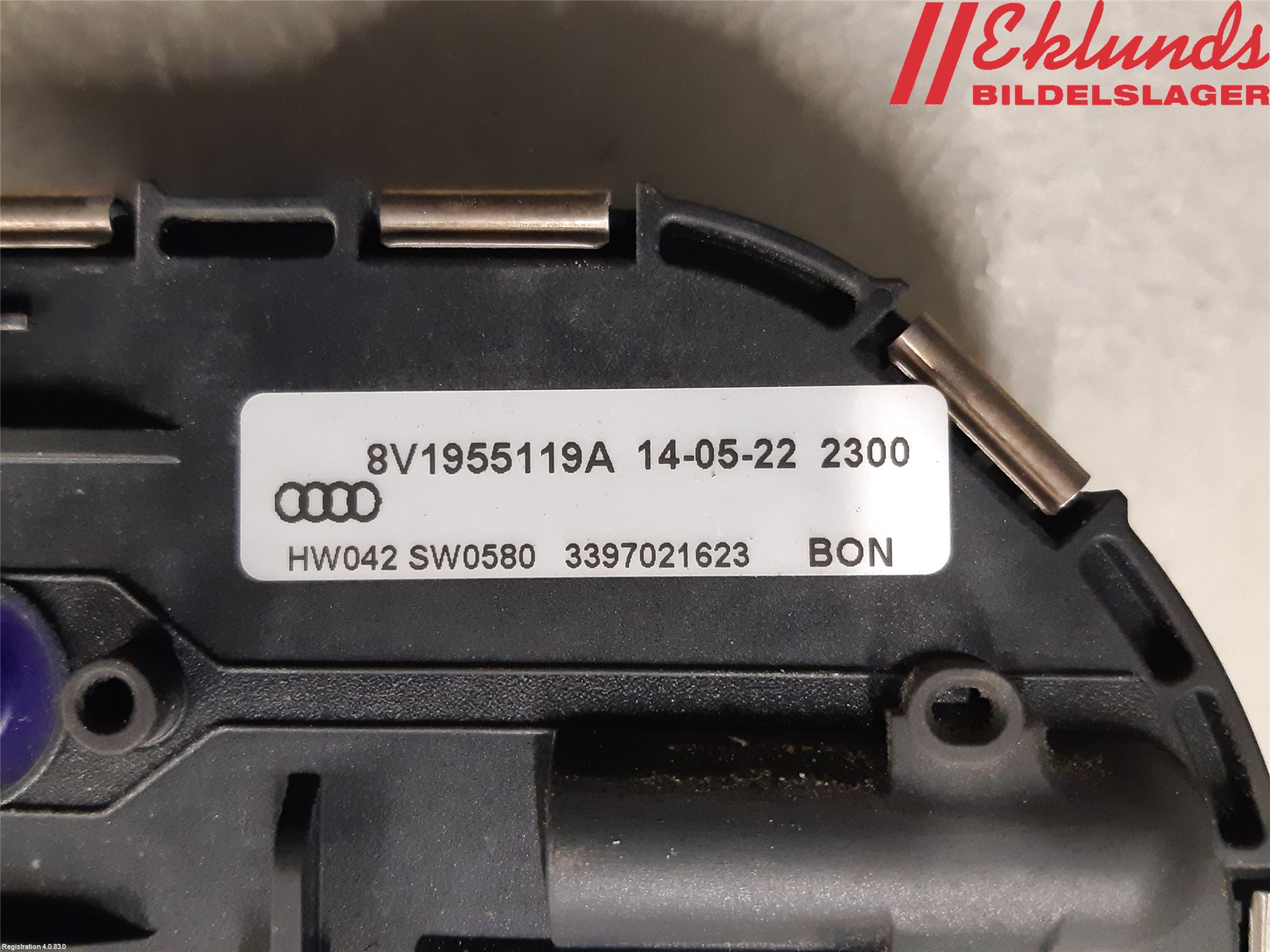 Audi A3/S3 8V 13-20 Torkarmotor Vindruta
