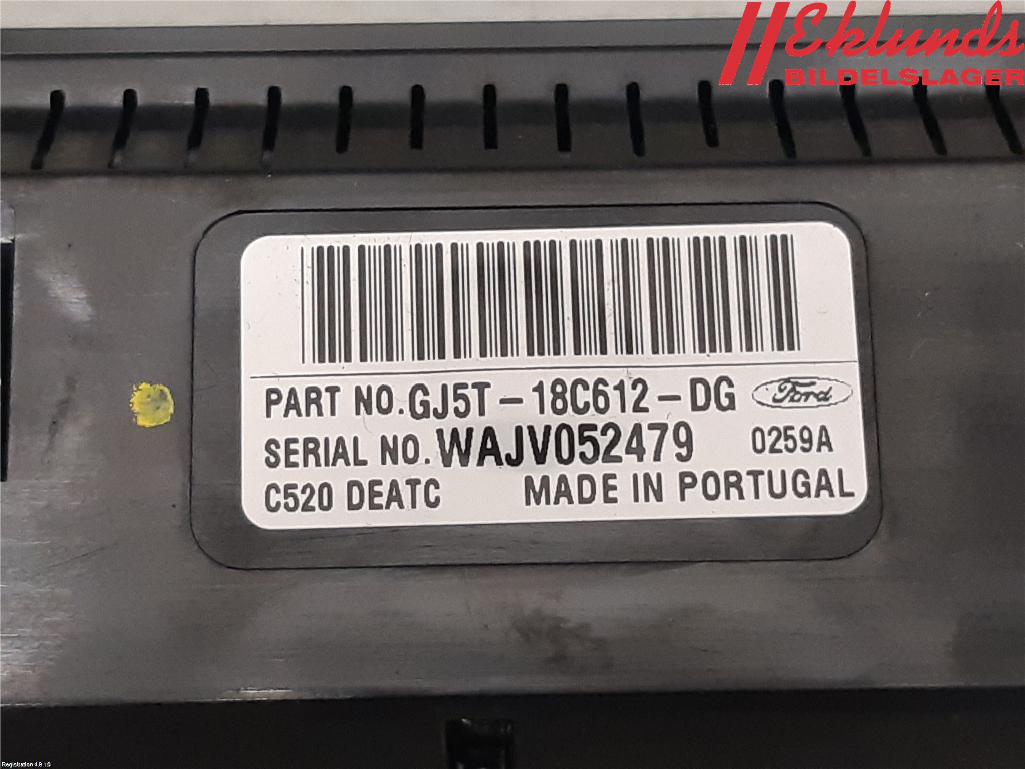 Ford KUGA 17-19 Ac Styrenhet Ac Manöveren