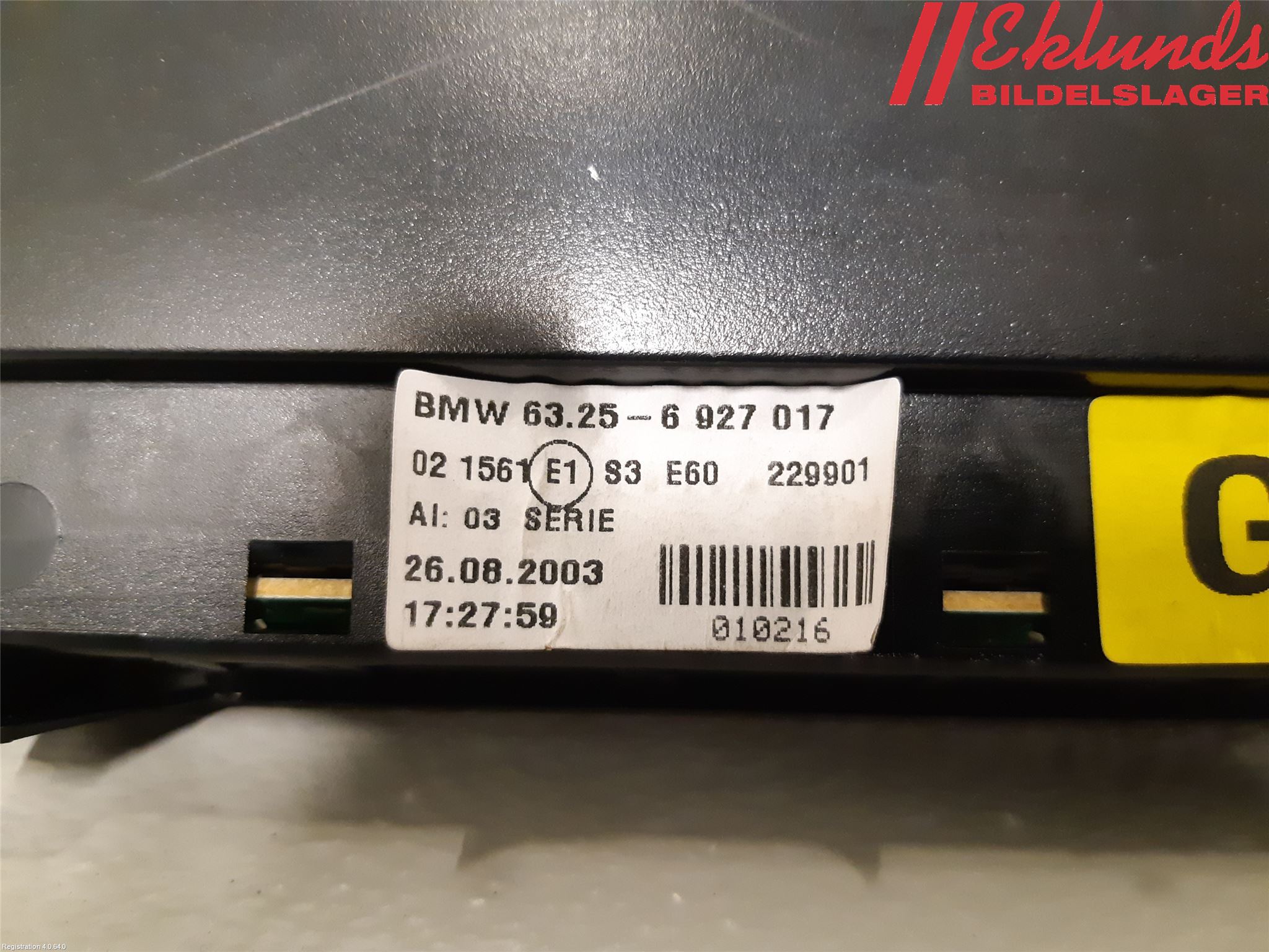 BMW 5 E60/61 Sed/Tou 02-10 Bromsljus Bakruta