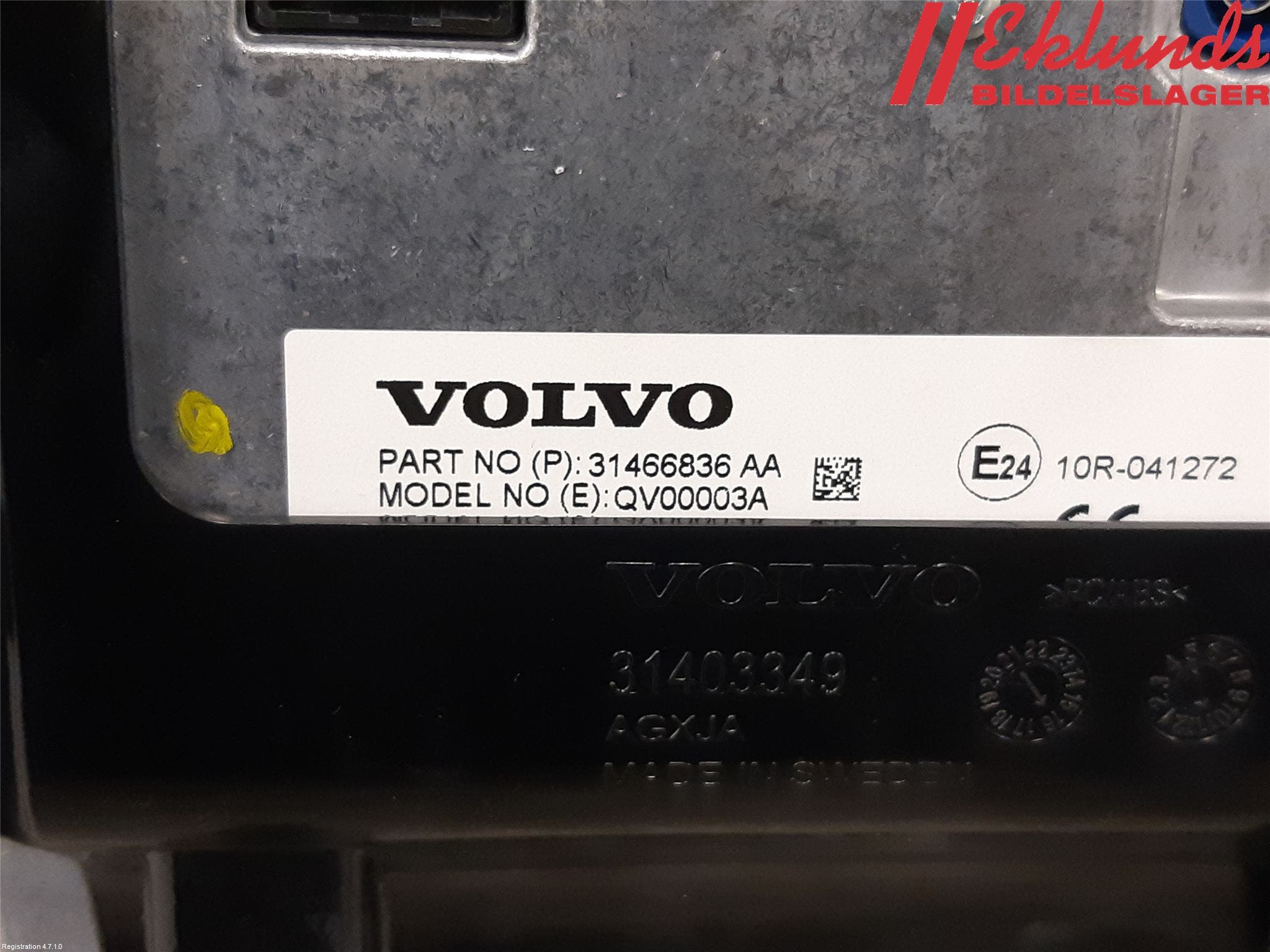 Volvo XC90/RECHARGE 16- Bildskärm