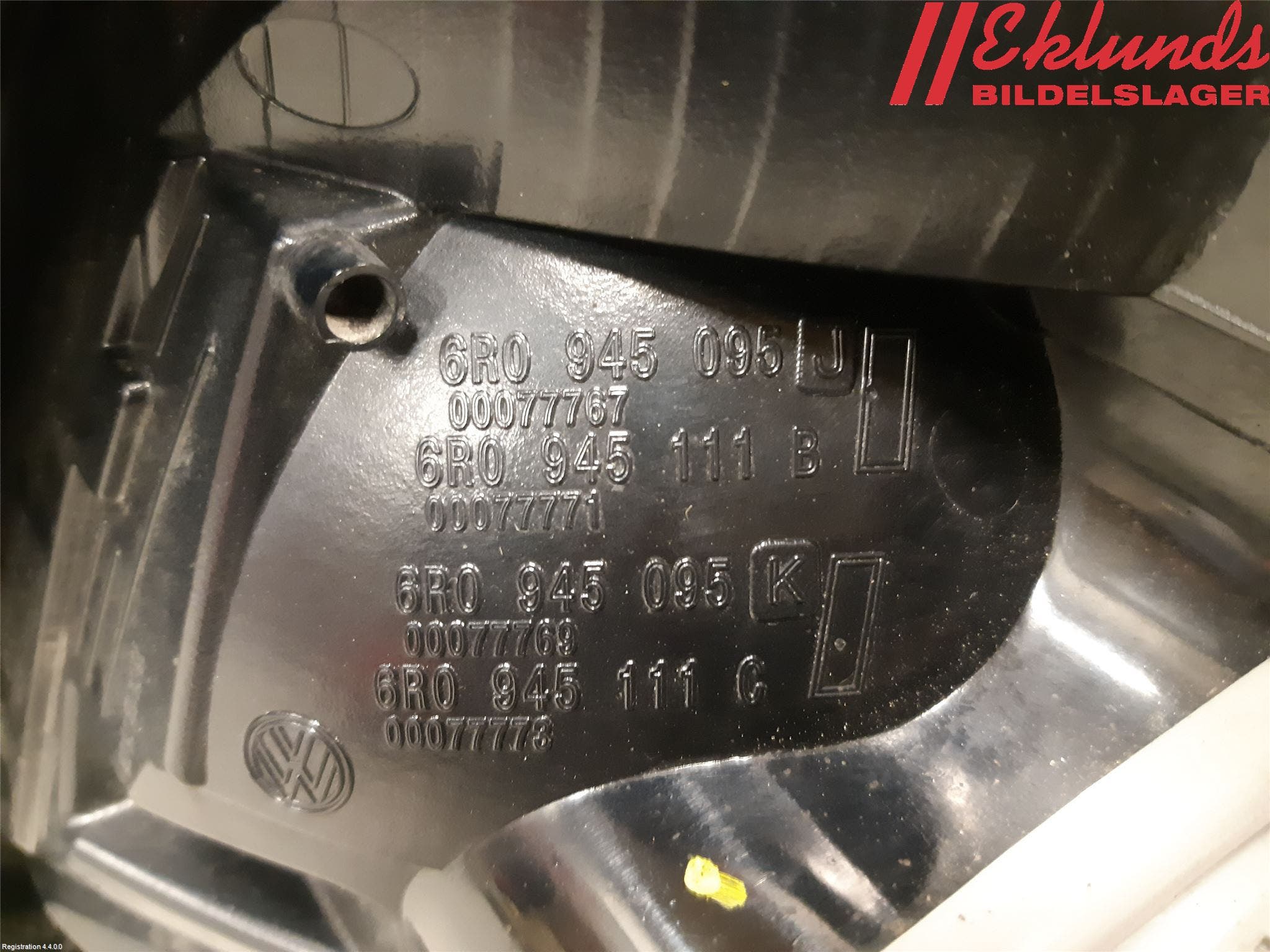 Volkswagen VW POLO 10-17 Bakljus Vänster