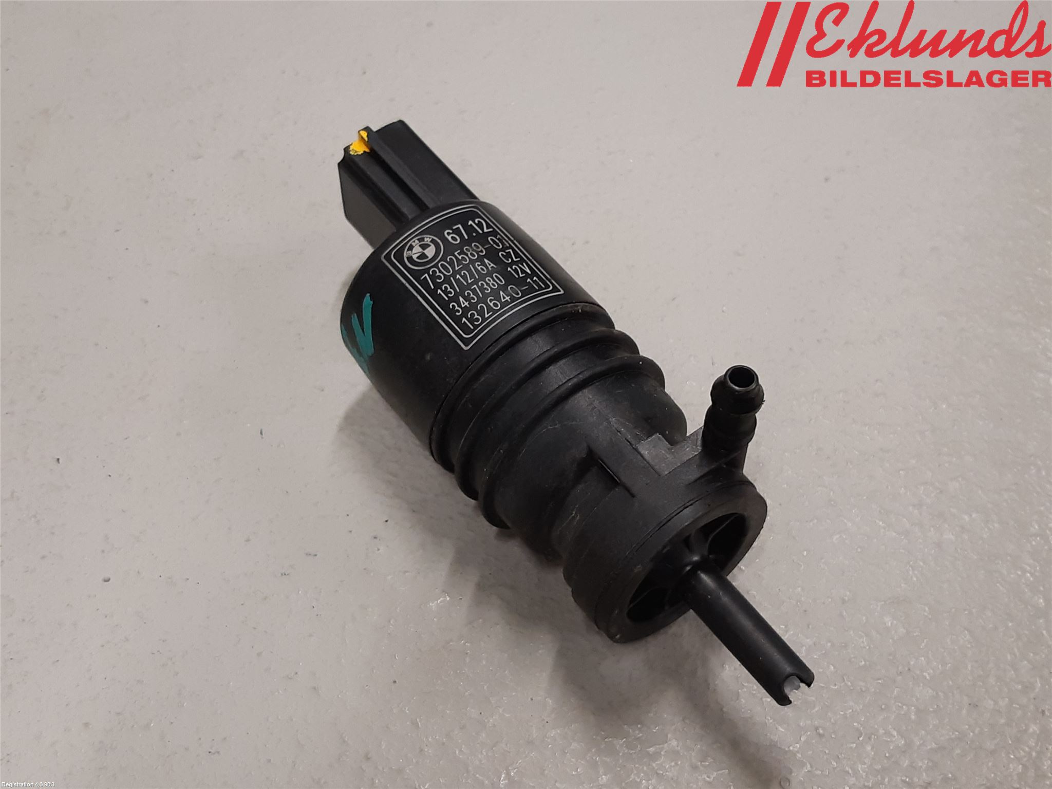 BMW 3 F30/F31/F80 12-19 Spolarpump Vindruta