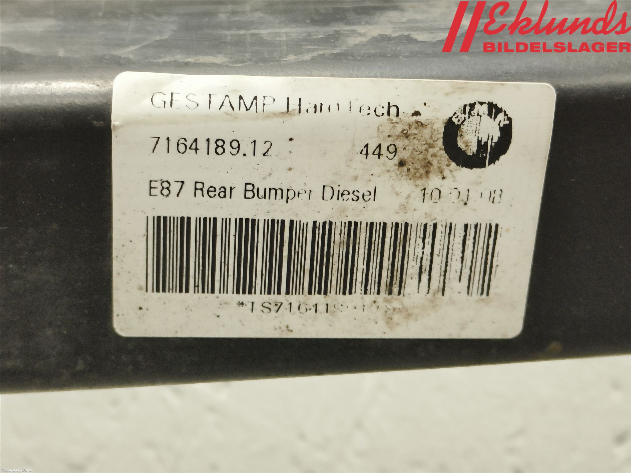 BMW 1 E87/81 5D/3D 03-11 Stötfångarbalk Bak