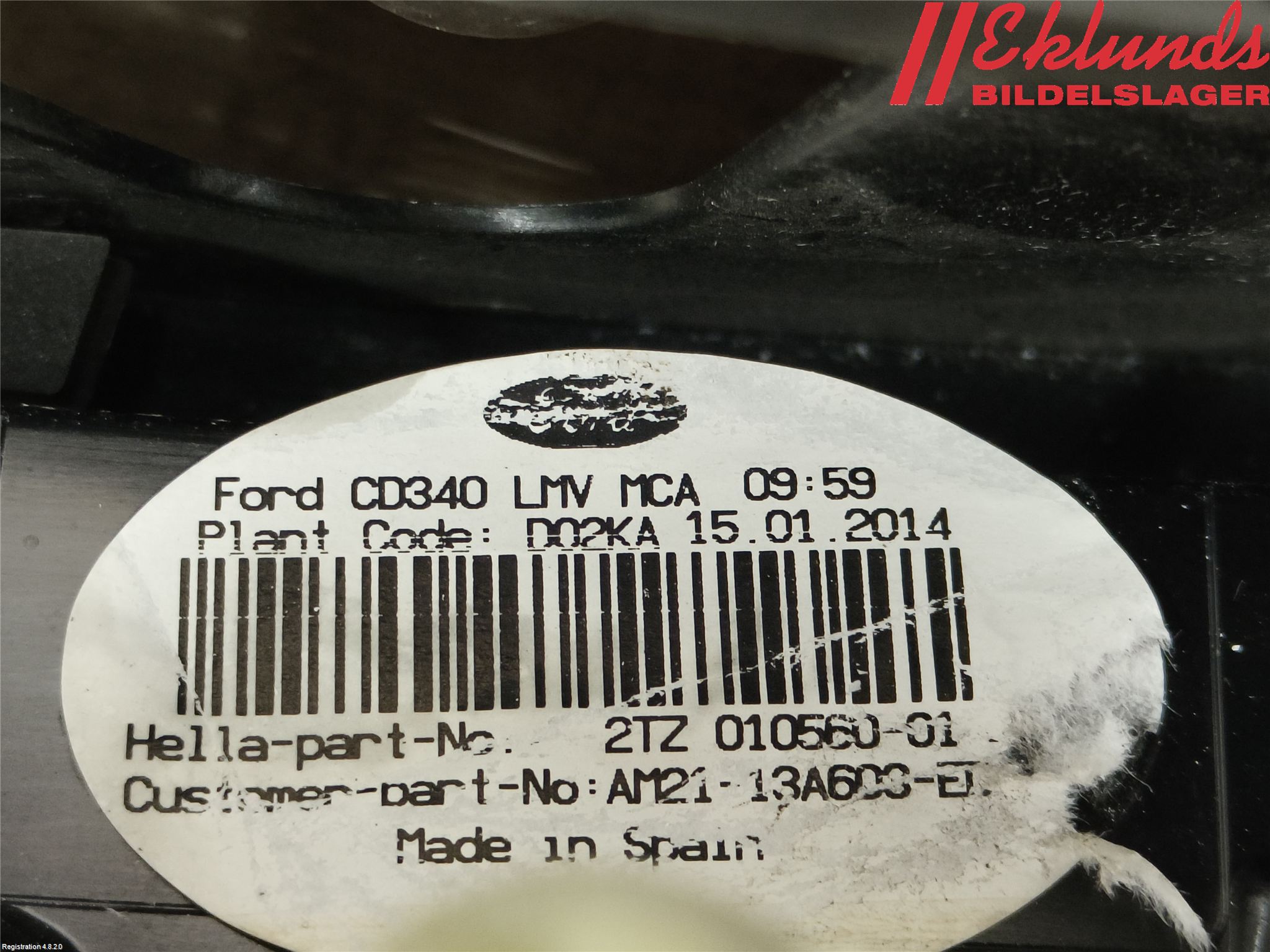 Ford GALAXY 06-15 Bakljus Lucka Vä