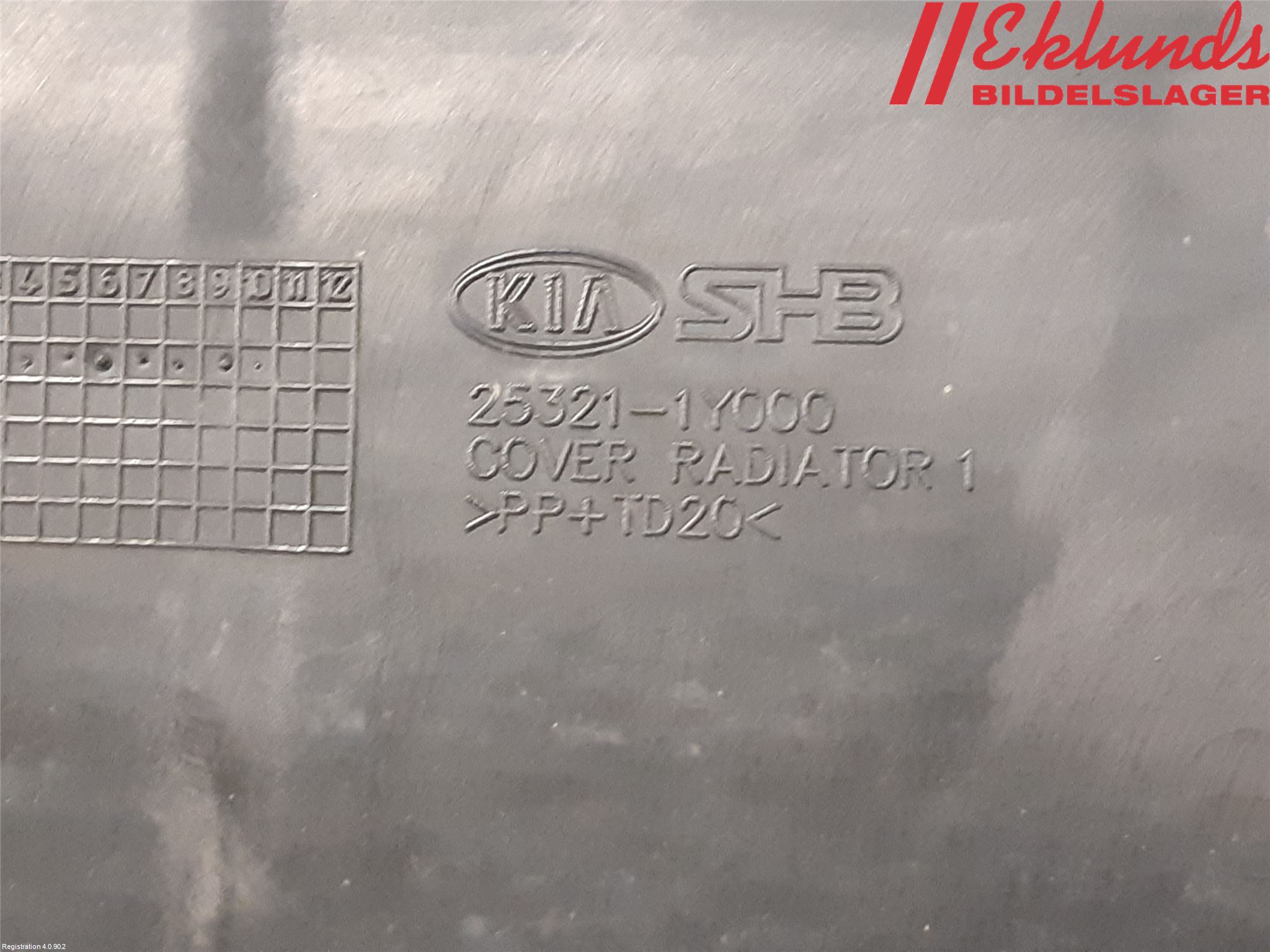 Kia PICANTO 12-17 Deflektor Plåt-Plast Kylning