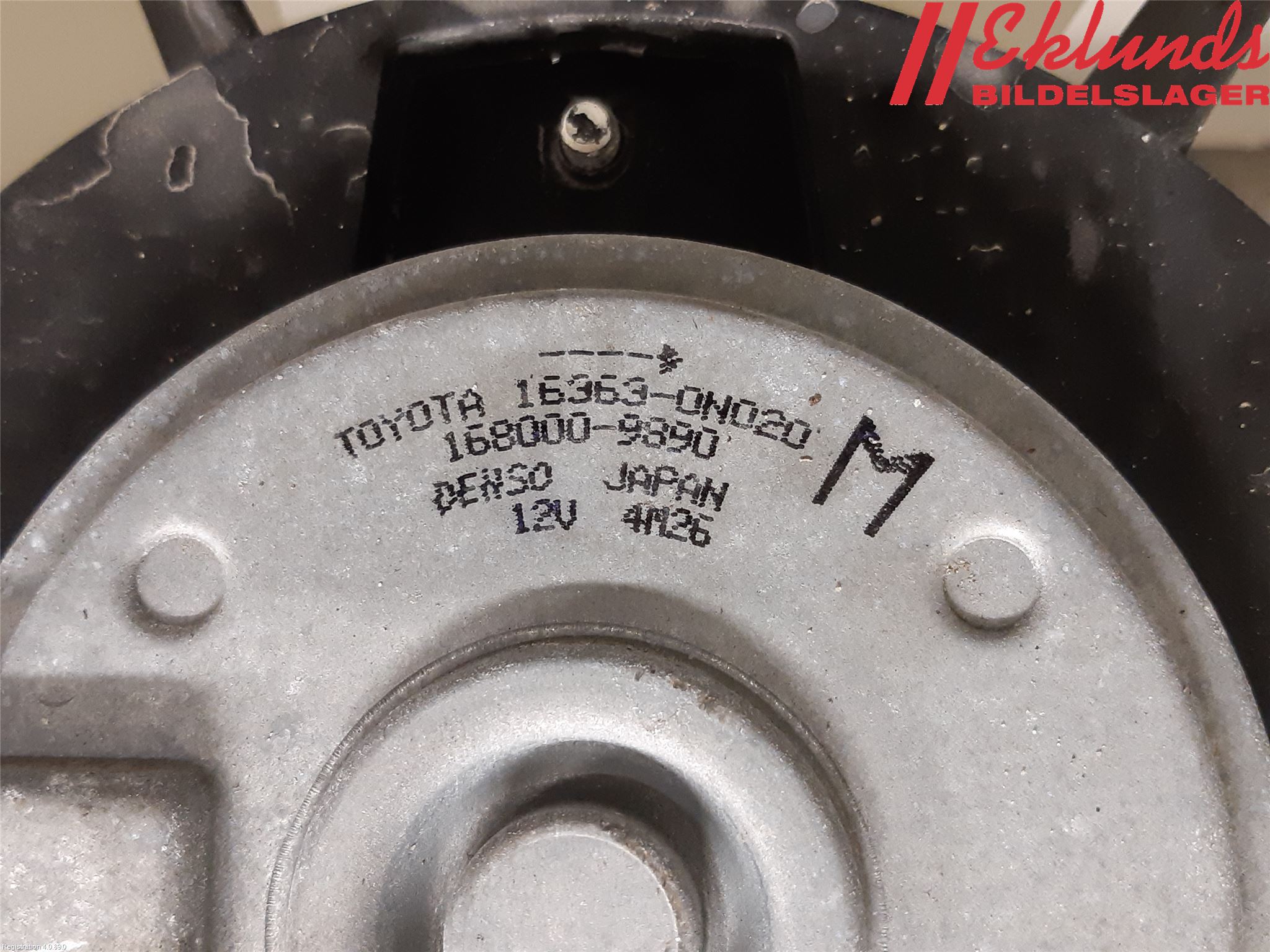 Toyota AURIS 10-12 Kylfläkt El