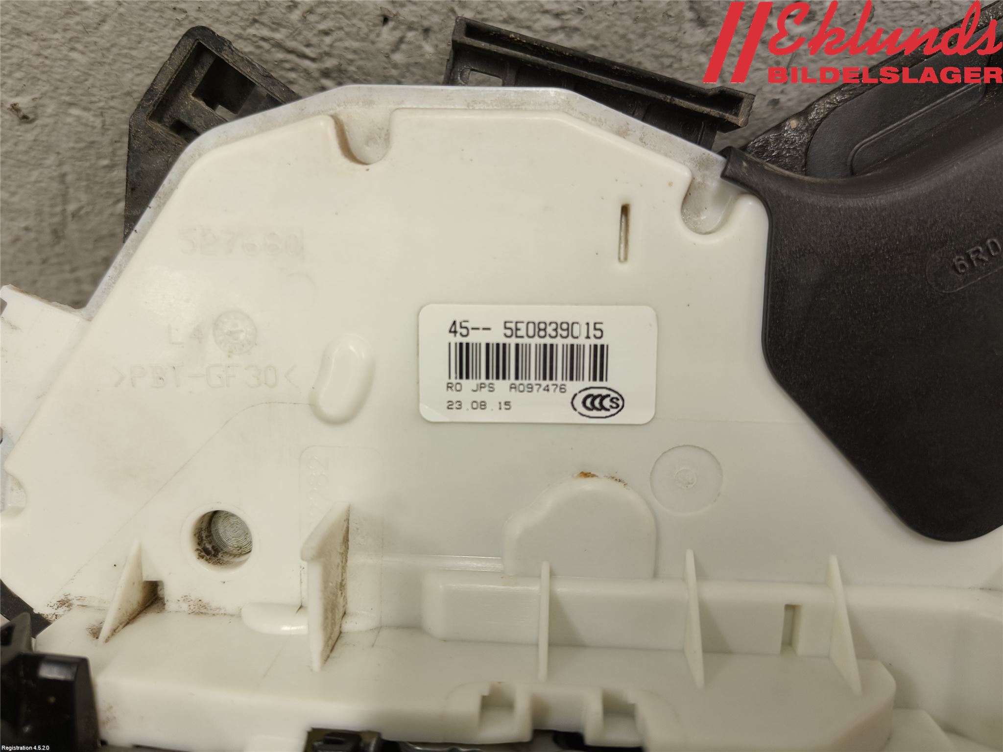 Volkswagen VW PASSAT 15-19 Låskista-Dörrlås
