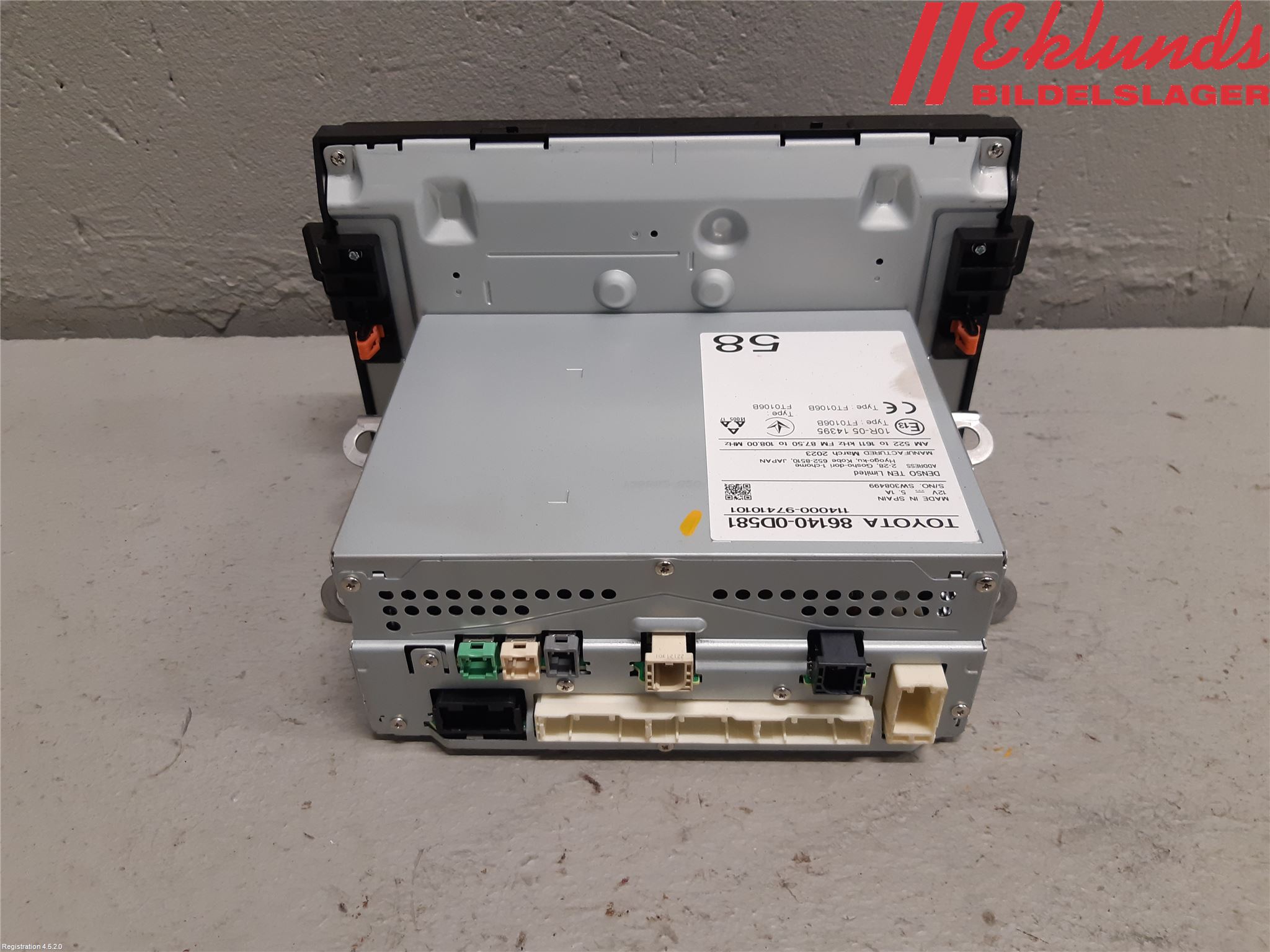 Toyota YARIS XP21 20- Cd Radio - Multimediapanel
