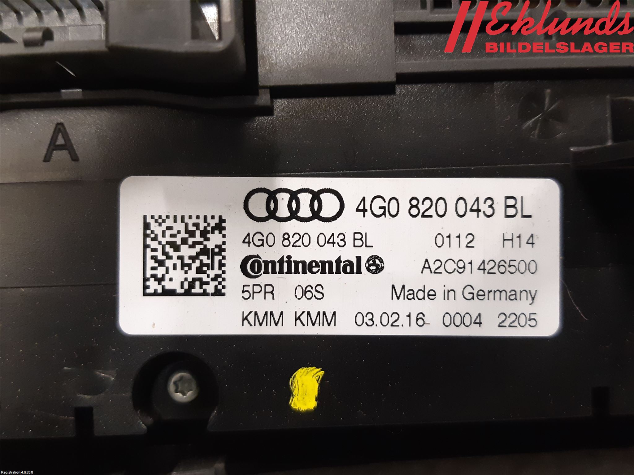 Audi A6/S6 4G 11-18 Ac Styrenhet Ac Manöveren