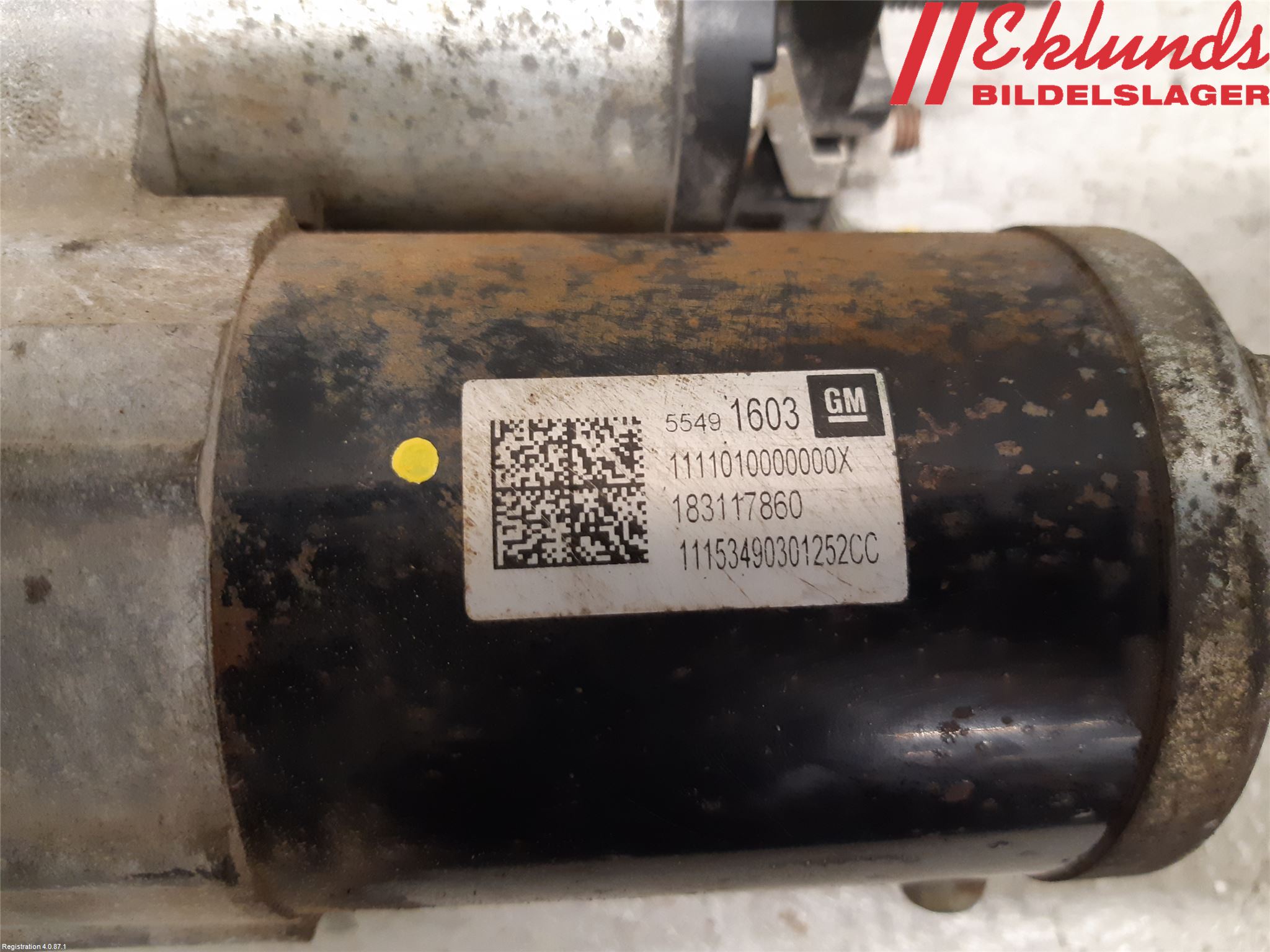 Opel ASTRA K 16-22 Startmotor