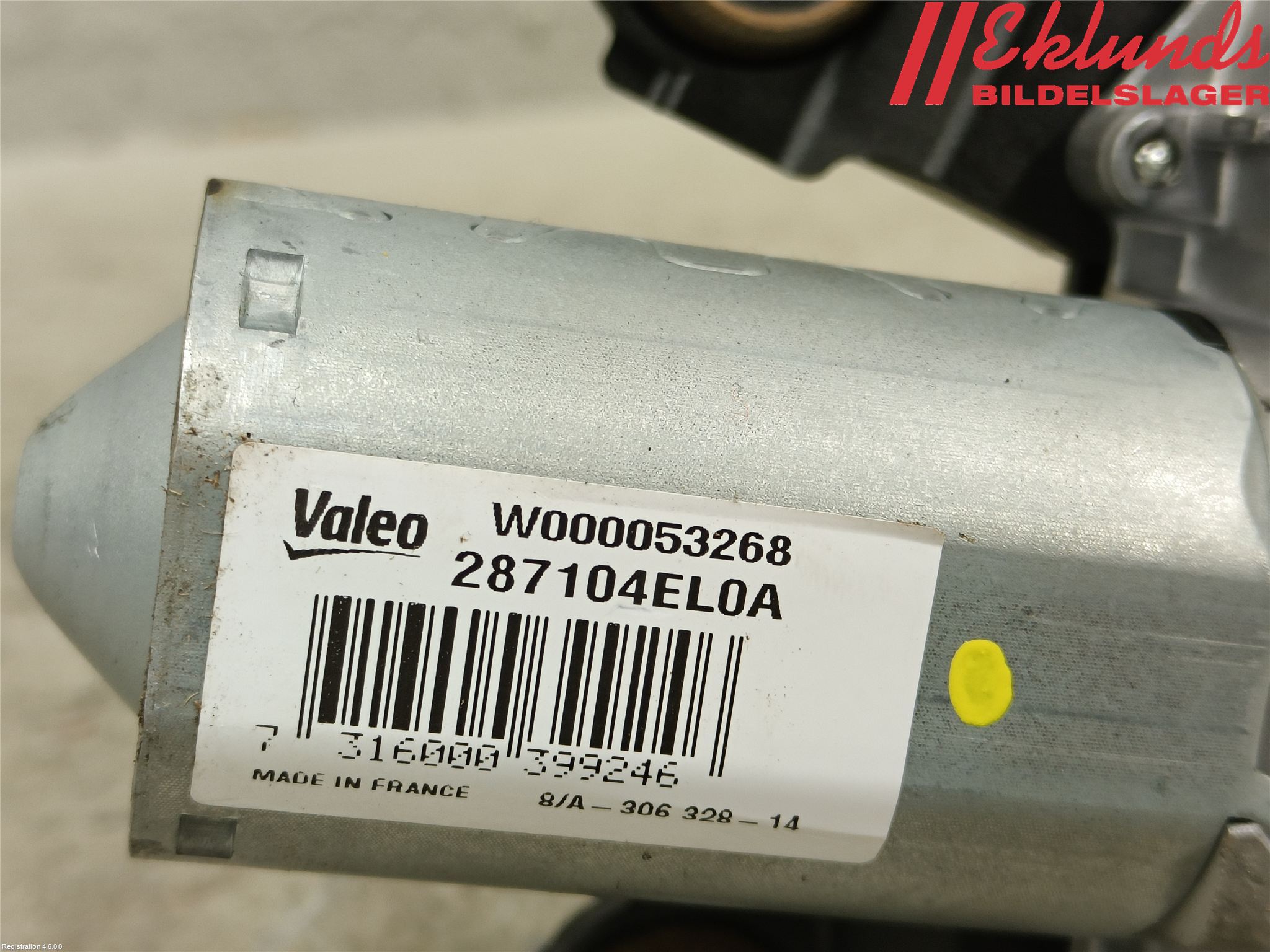 Nissan QASHQAI 14-17 Torkarmotor Baklucka