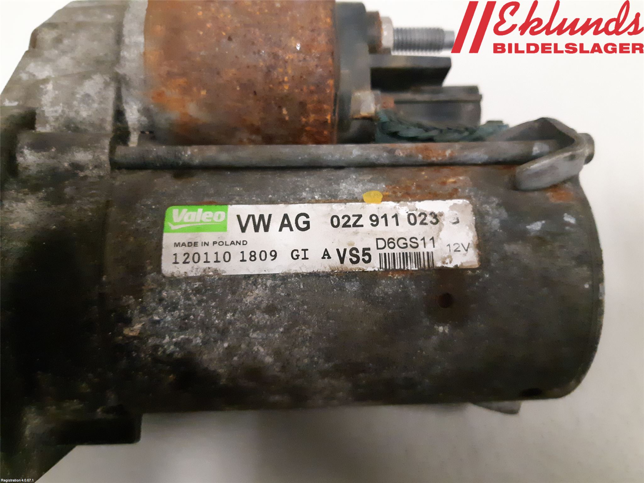 Volkswagen VW TOURAN 03-10 Startmotor