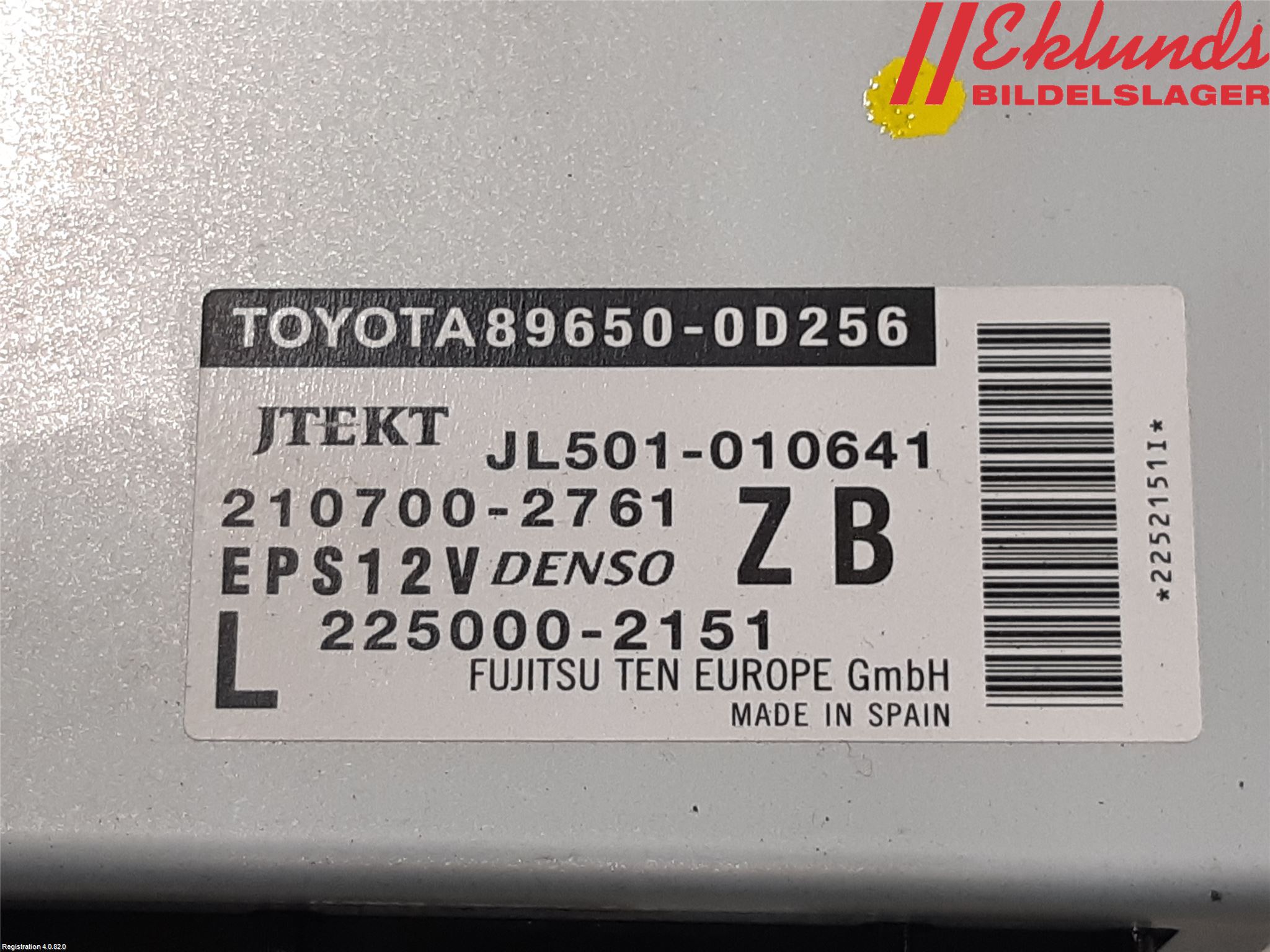 Toyota YARIS XP130 15-20 Styrenhet Styrservo