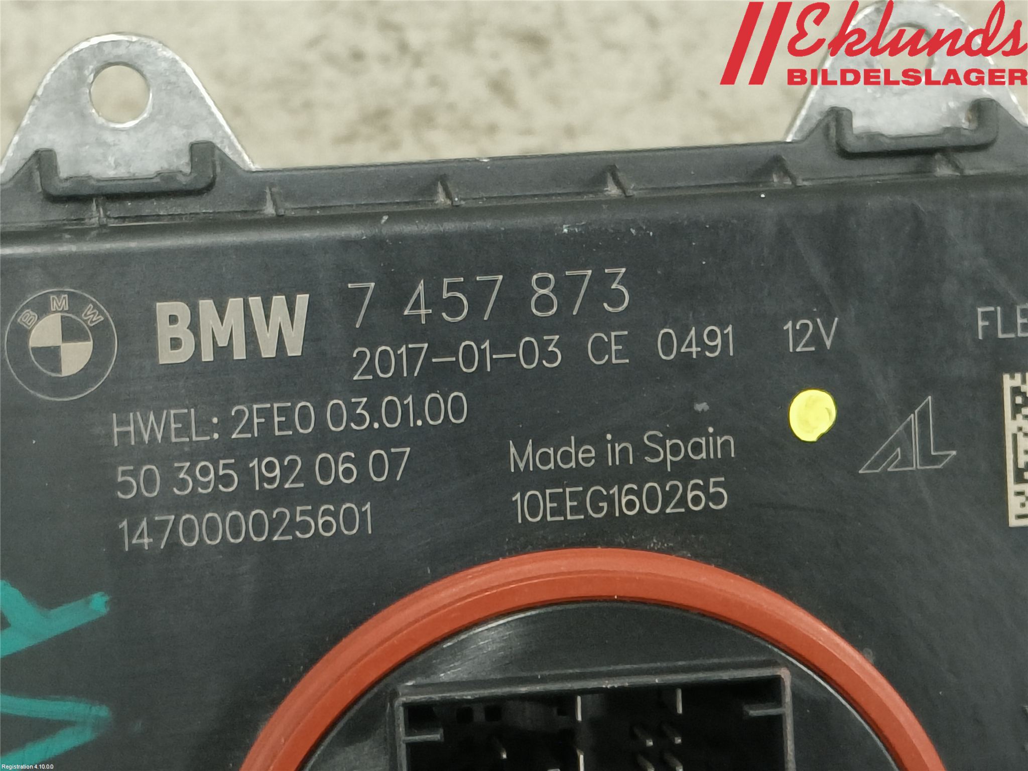 BMW 3 F30/F31/F80 12-19 Styrenhet Strålkastare