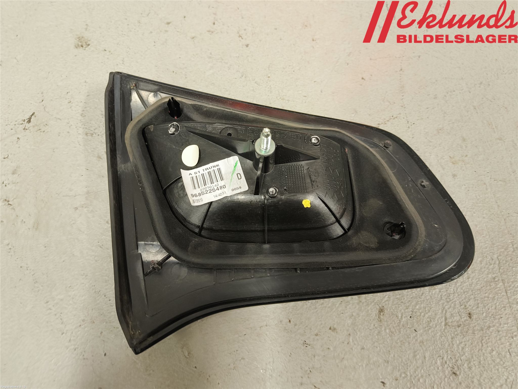 Citroen C3 10-17 Bakljus Lucka Hö