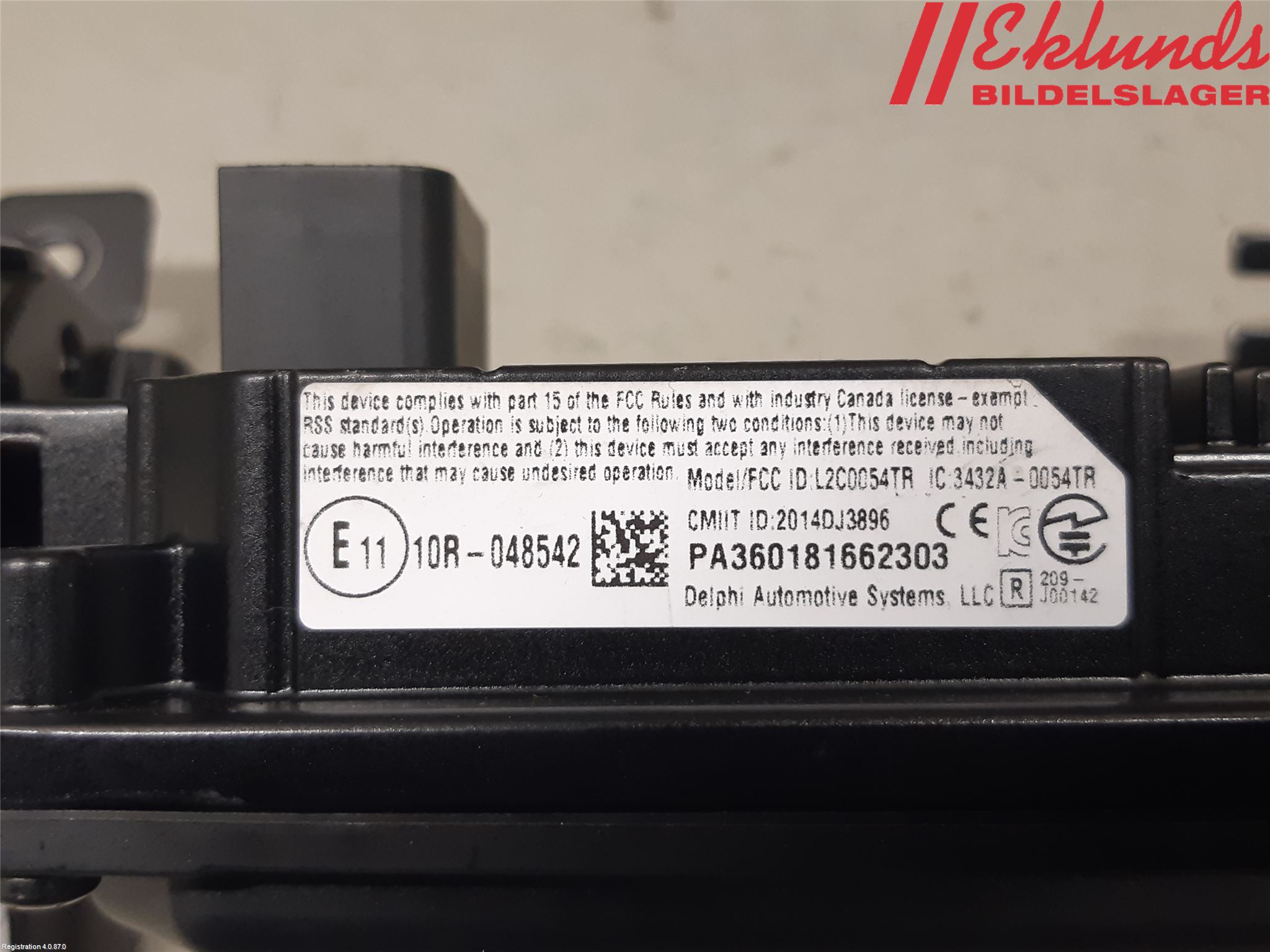 Volvo XC60 18- Sensor Aktivt Kollisionsskydd