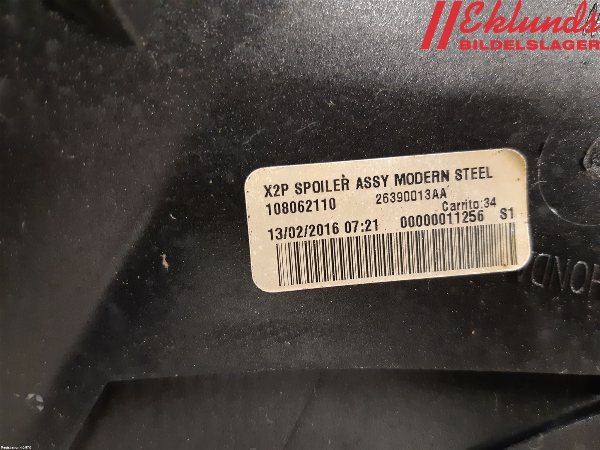 Honda HR-V 15-21 Spoiler Baklucka