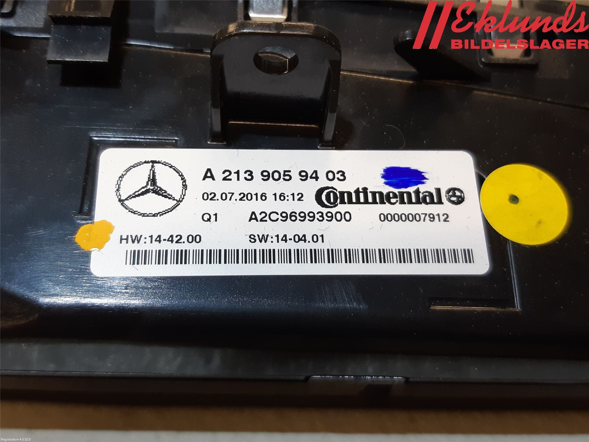 Mercedes-Benz MB E-KLASS (W213) 16-23 Ac Styrenhet Ac Manöveren