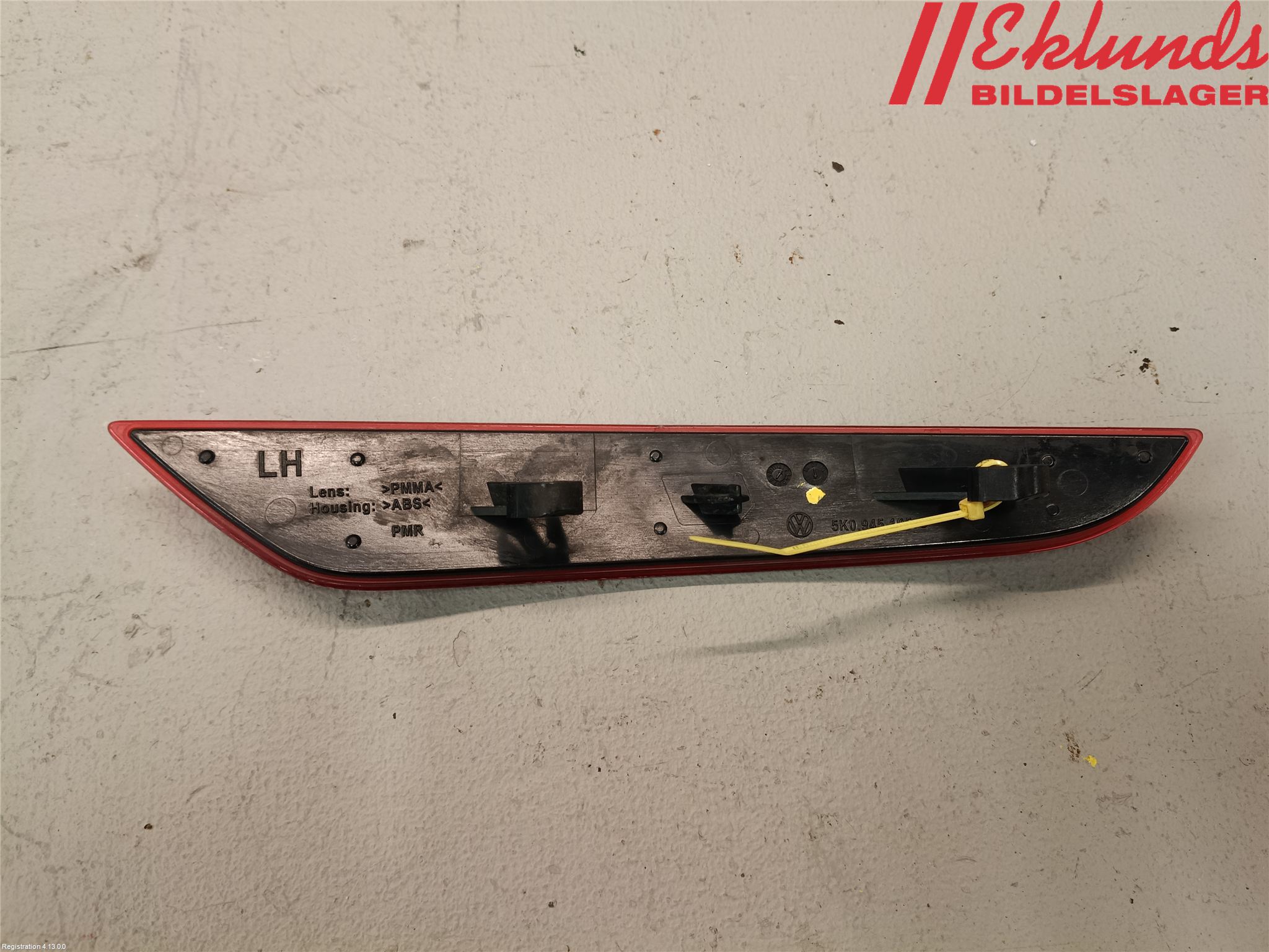 Volkswagen VW GOLF VI 09-13 Dimljus/Reflex Bak