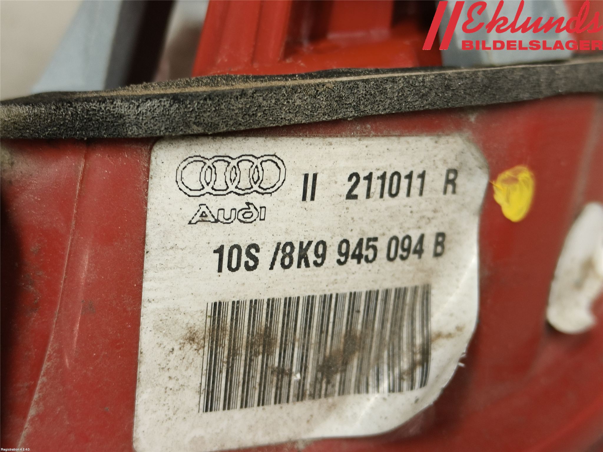 Audi A4/S4 08-11 Bakljus Höger