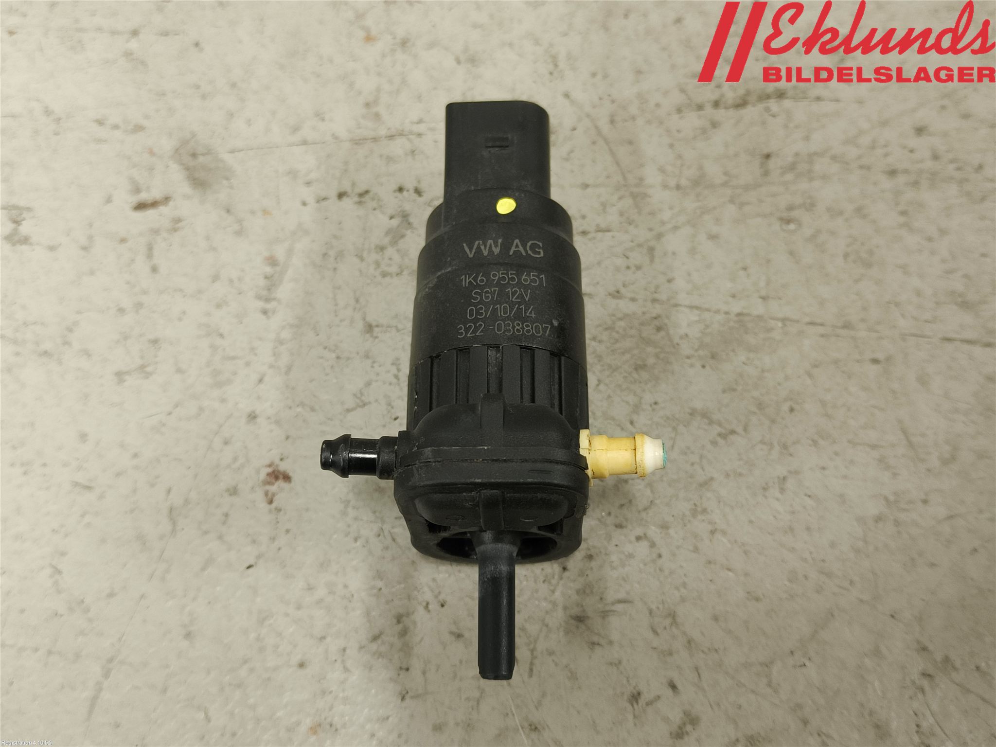 Volkswagen VW GOLF / E-GOLF VII 13-20 Spolarpump Vindruta