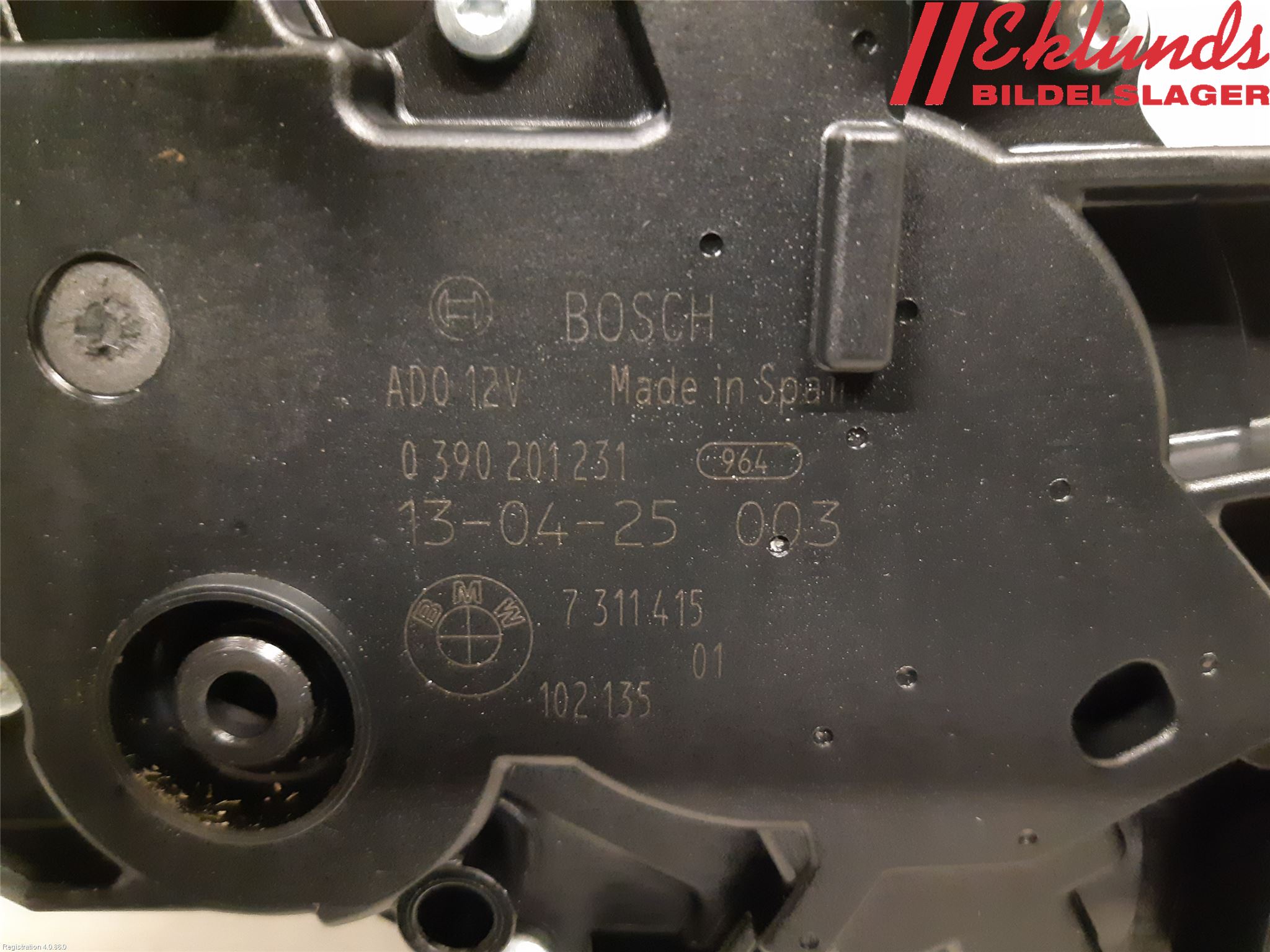 BMW 3 F30/F31/F80 12-19 Torkarmotor Baklucka