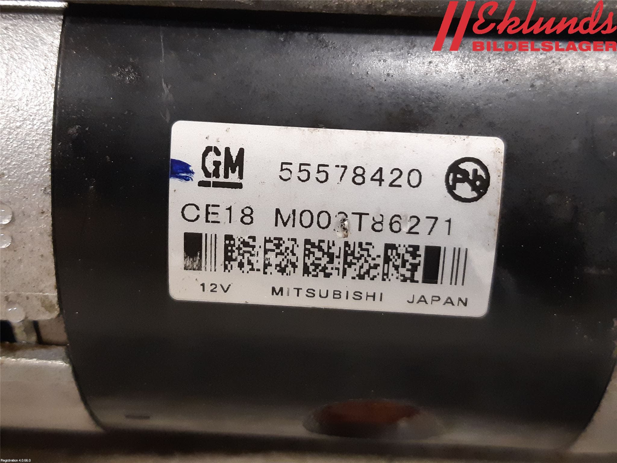 Opel ASTRA J 10-15 Startmotor Diesel