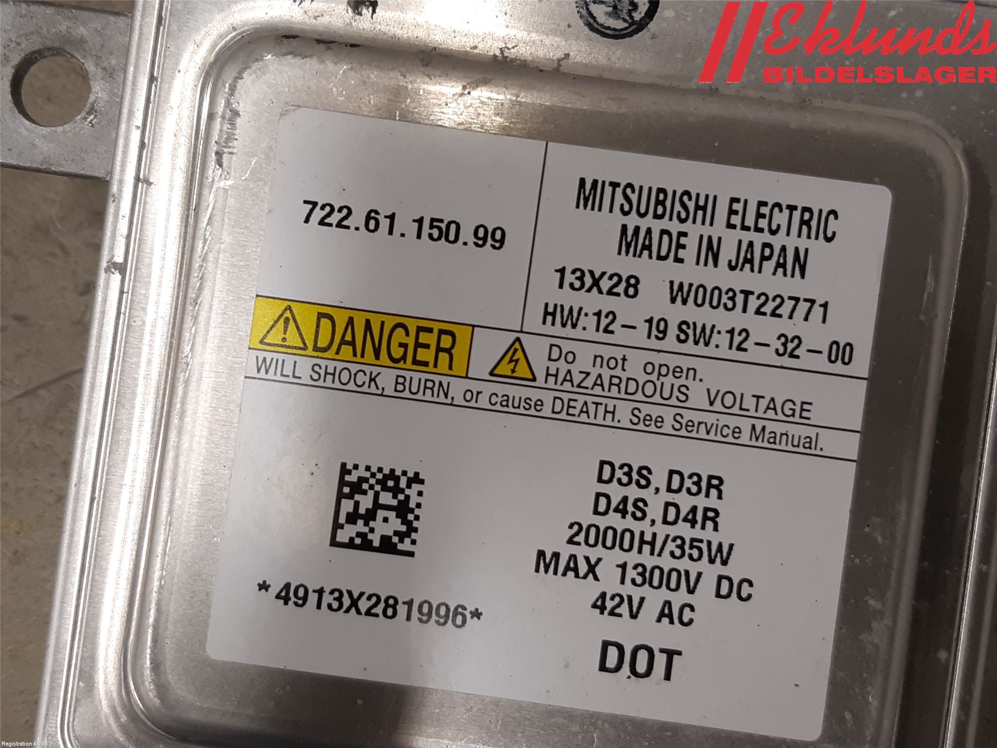 Volvo V40 12-19 Styrenhet Strålkastare